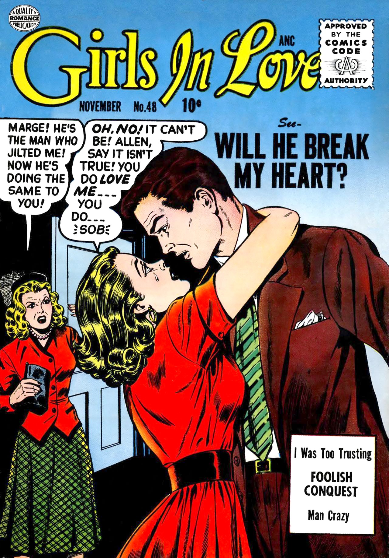 Girls in Love #48 cover
