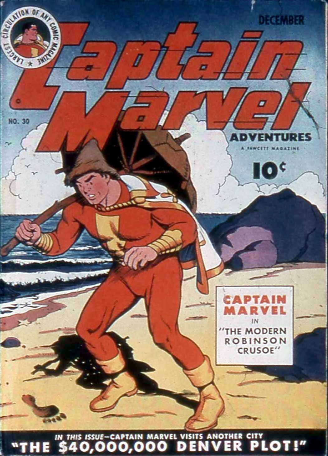Captain Marvel Adventures #30 cover