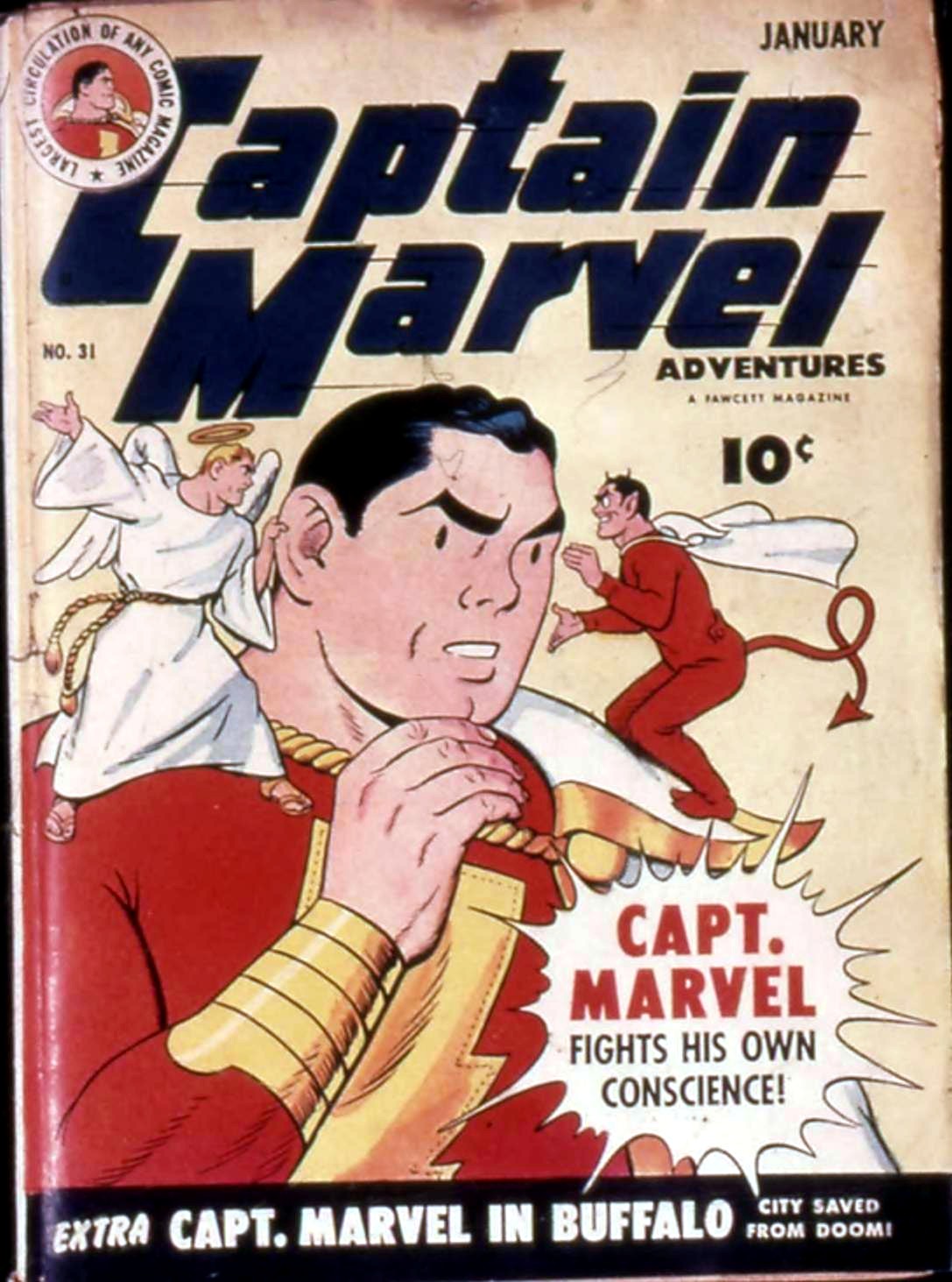 Captain Marvel Adventures #31 cover