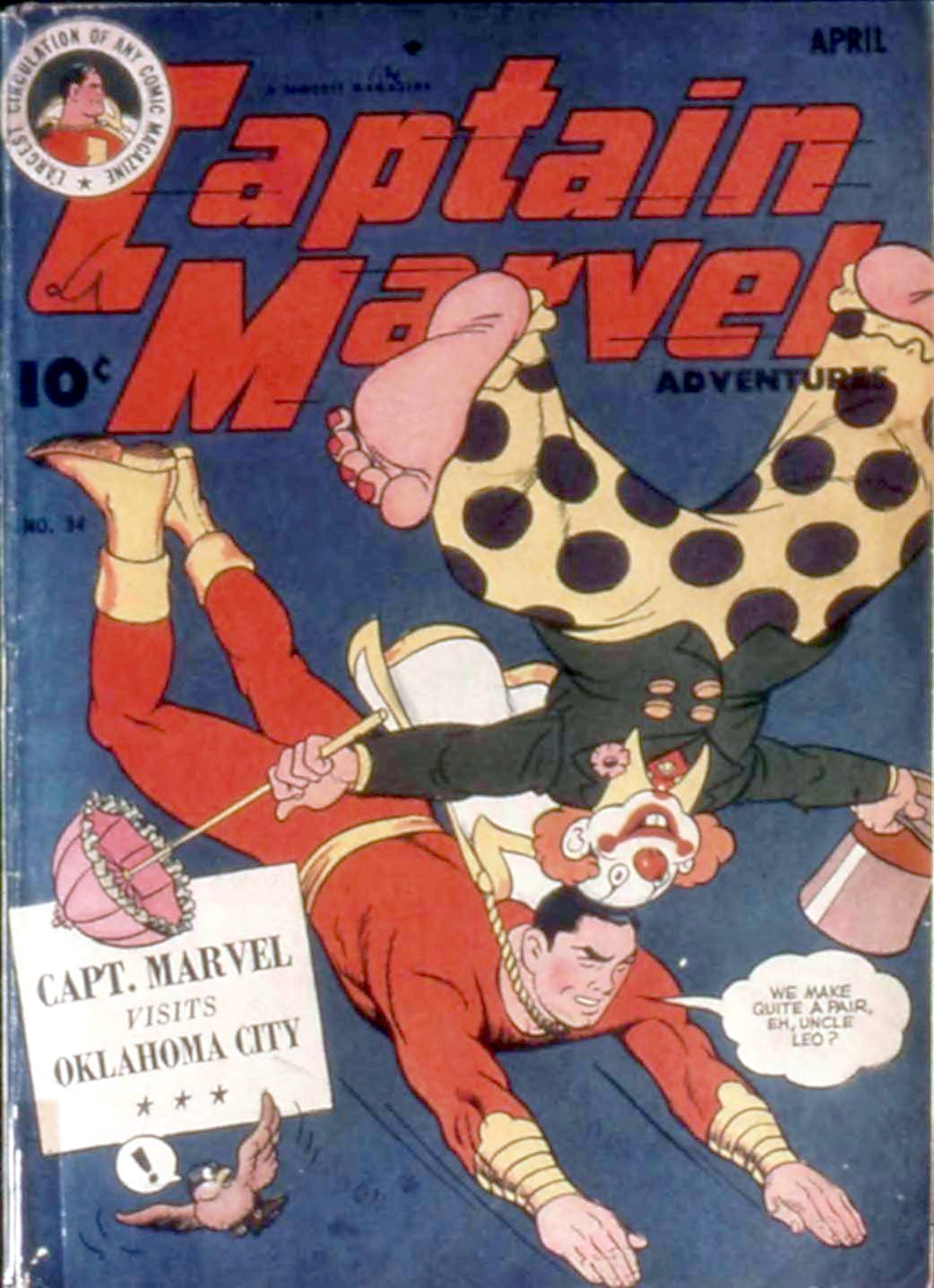 Captain Marvel Adventures #34 cover