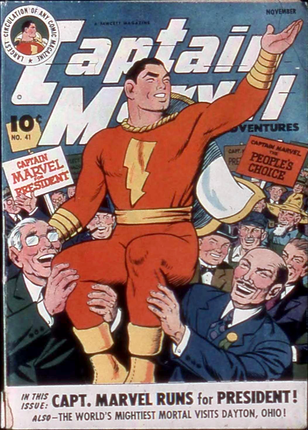 Captain Marvel Adventures #41 cover