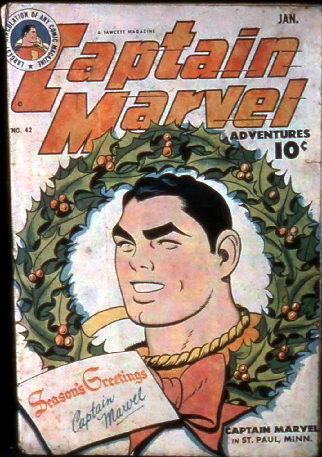 Captain Marvel Adventures #42 cover