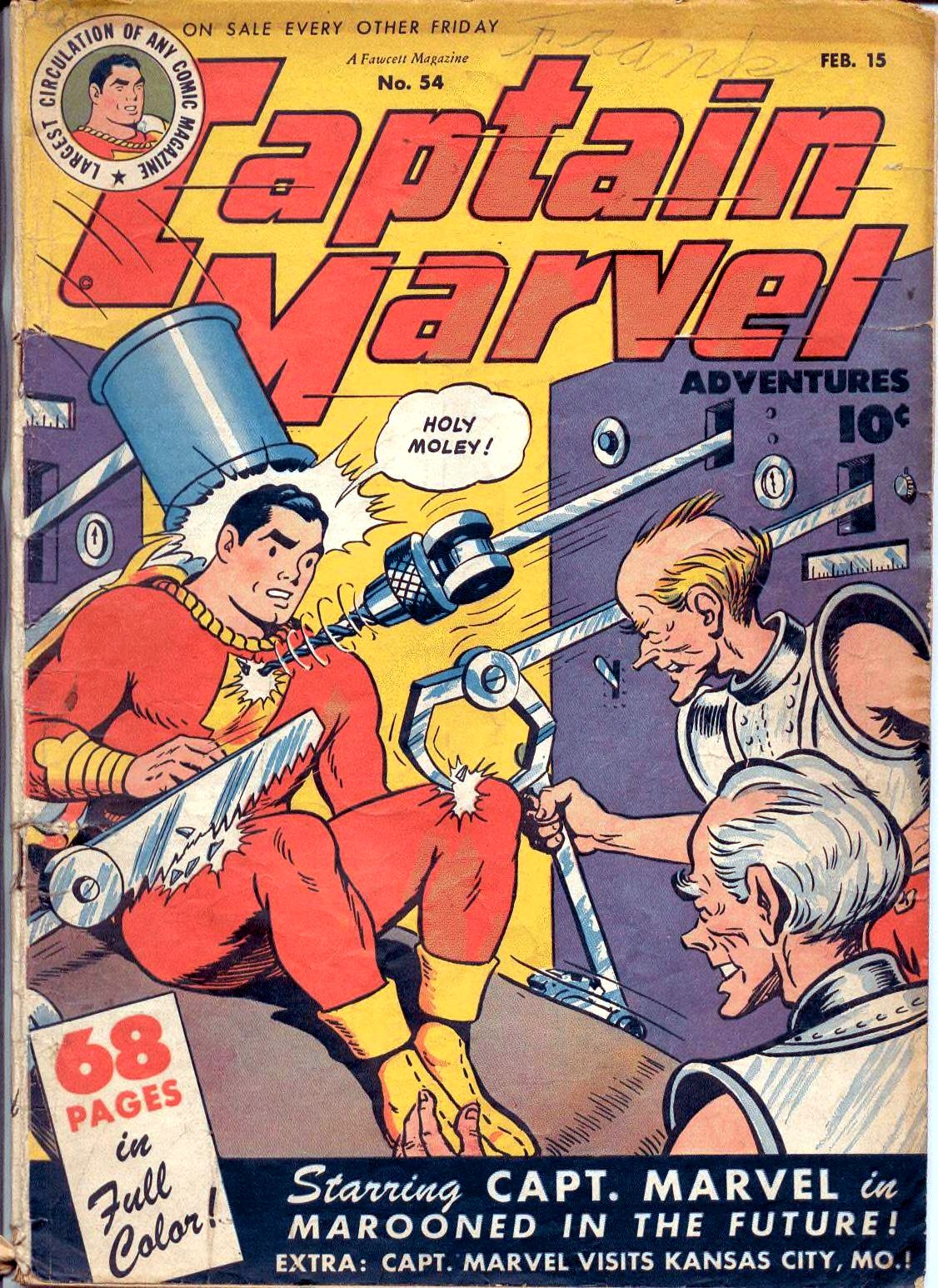 Captain Marvel Adventures #54 cover