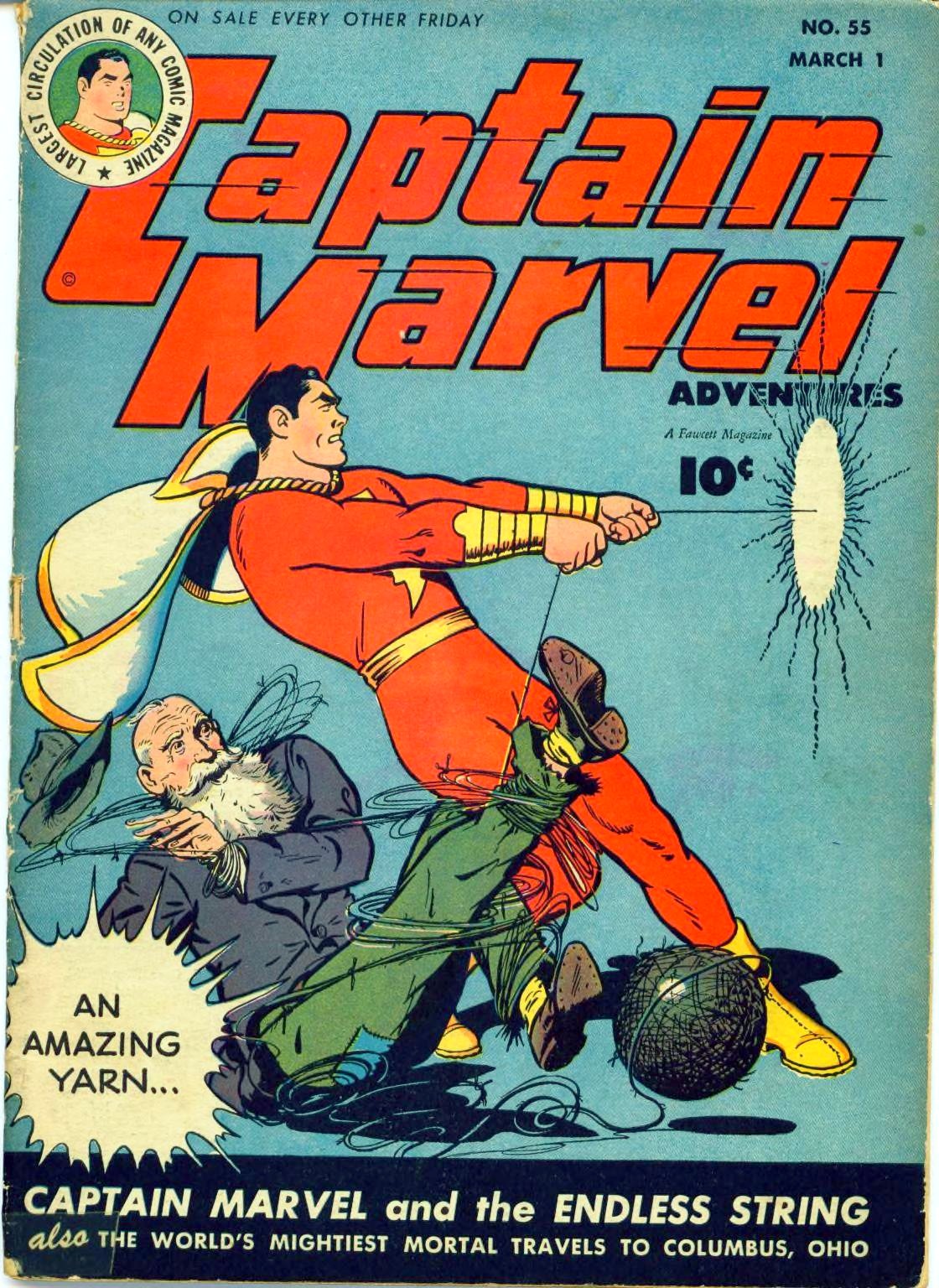 Captain Marvel Adventures #55 cover