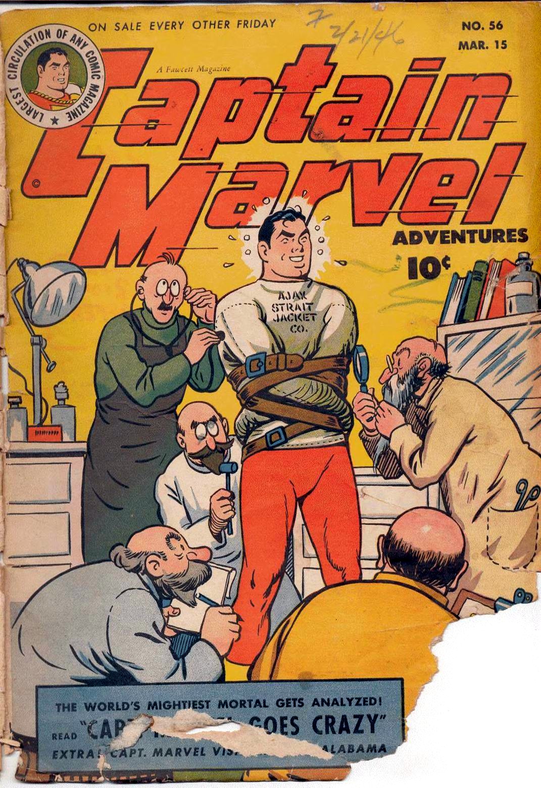 Captain Marvel Adventures #56 cover