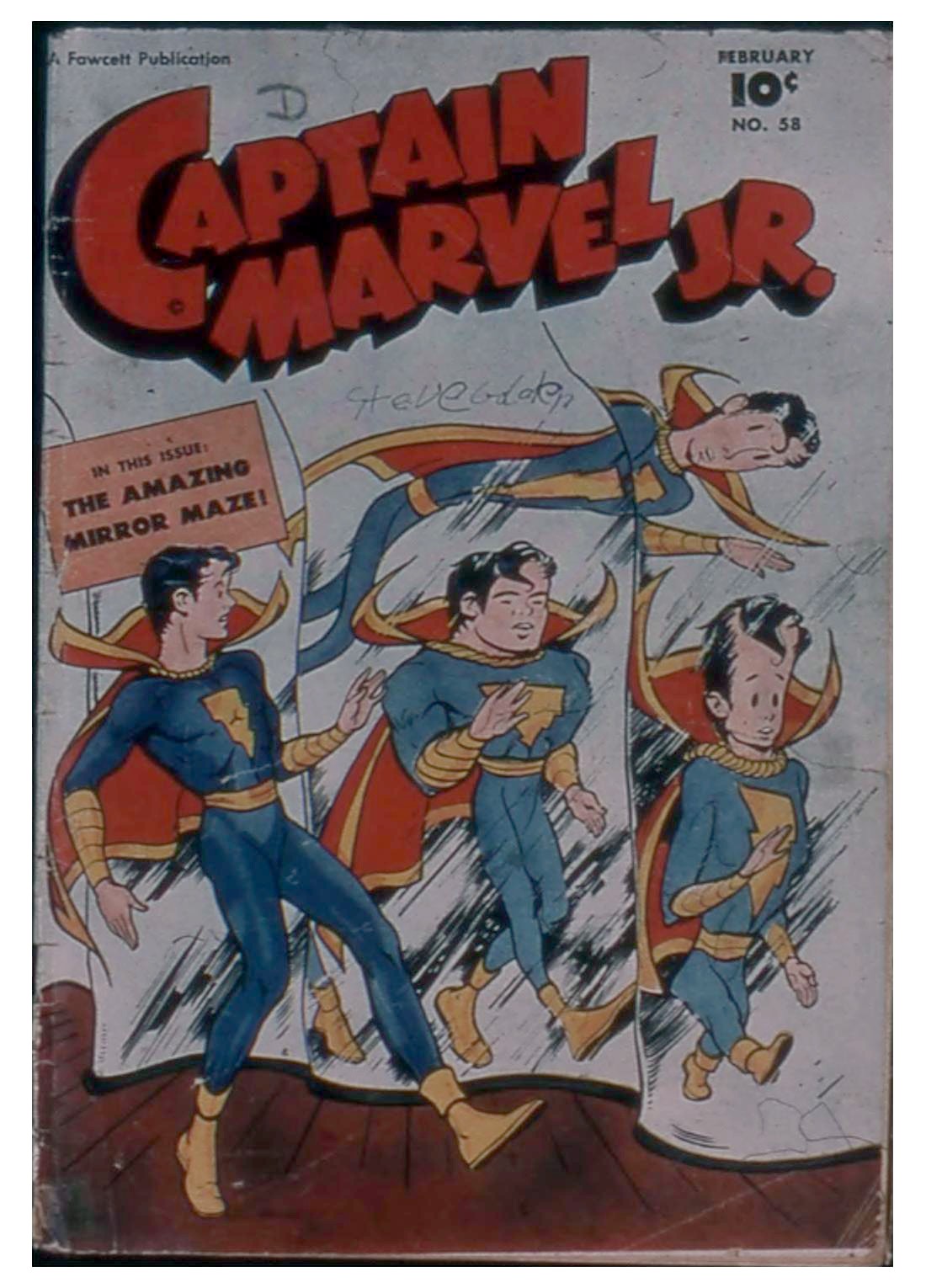 Captain Marvel Jr. #58 cover