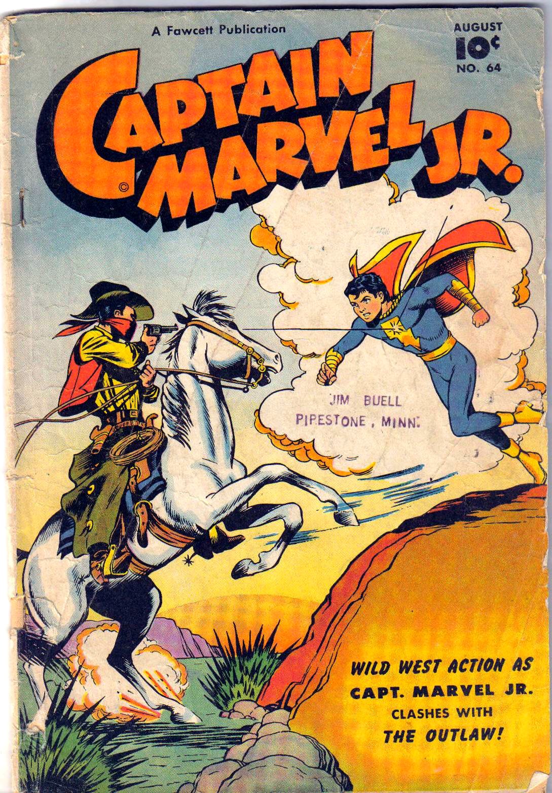 Captain Marvel Jr. #64 cover