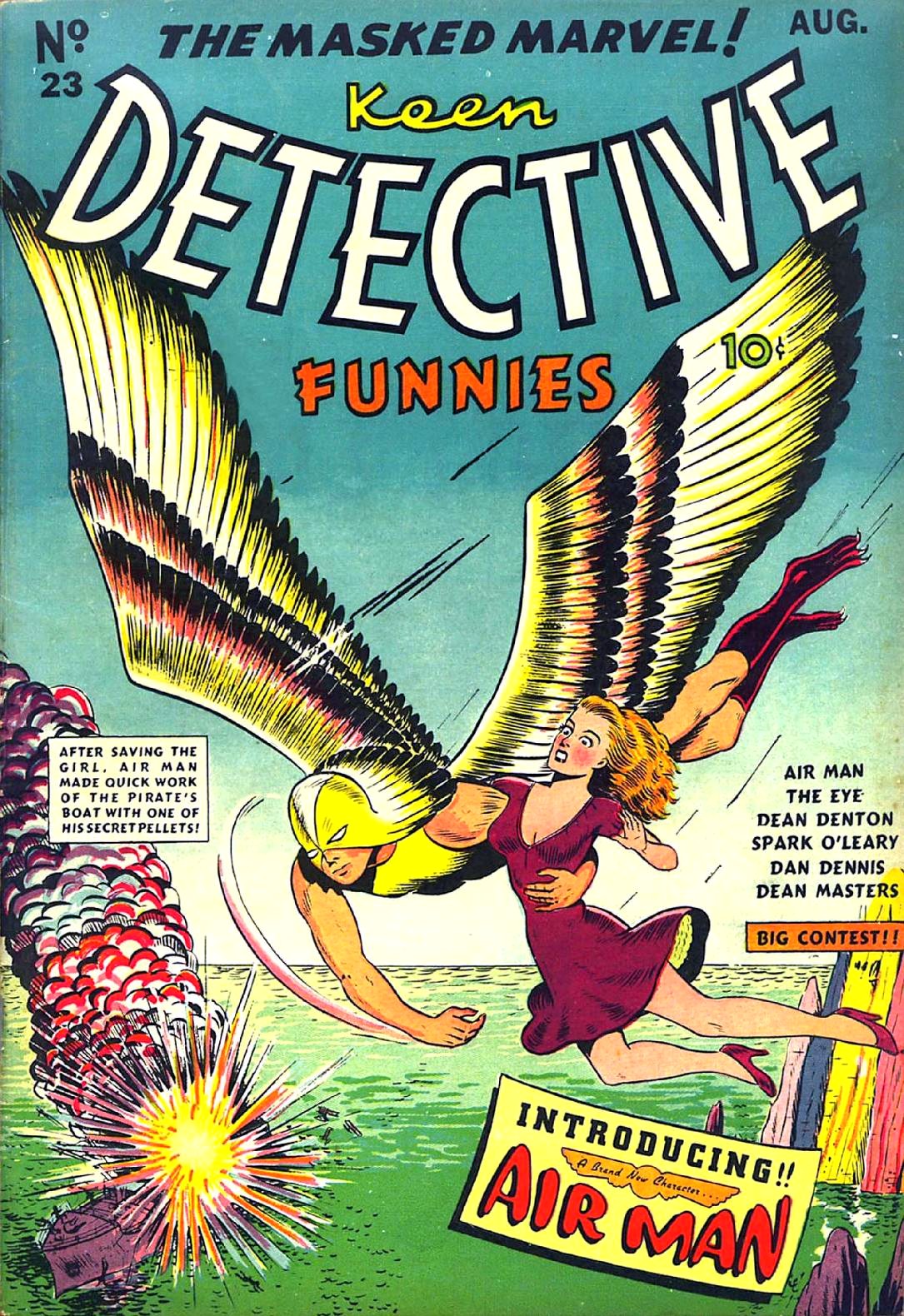 Keen Detective Funnies #23 cover