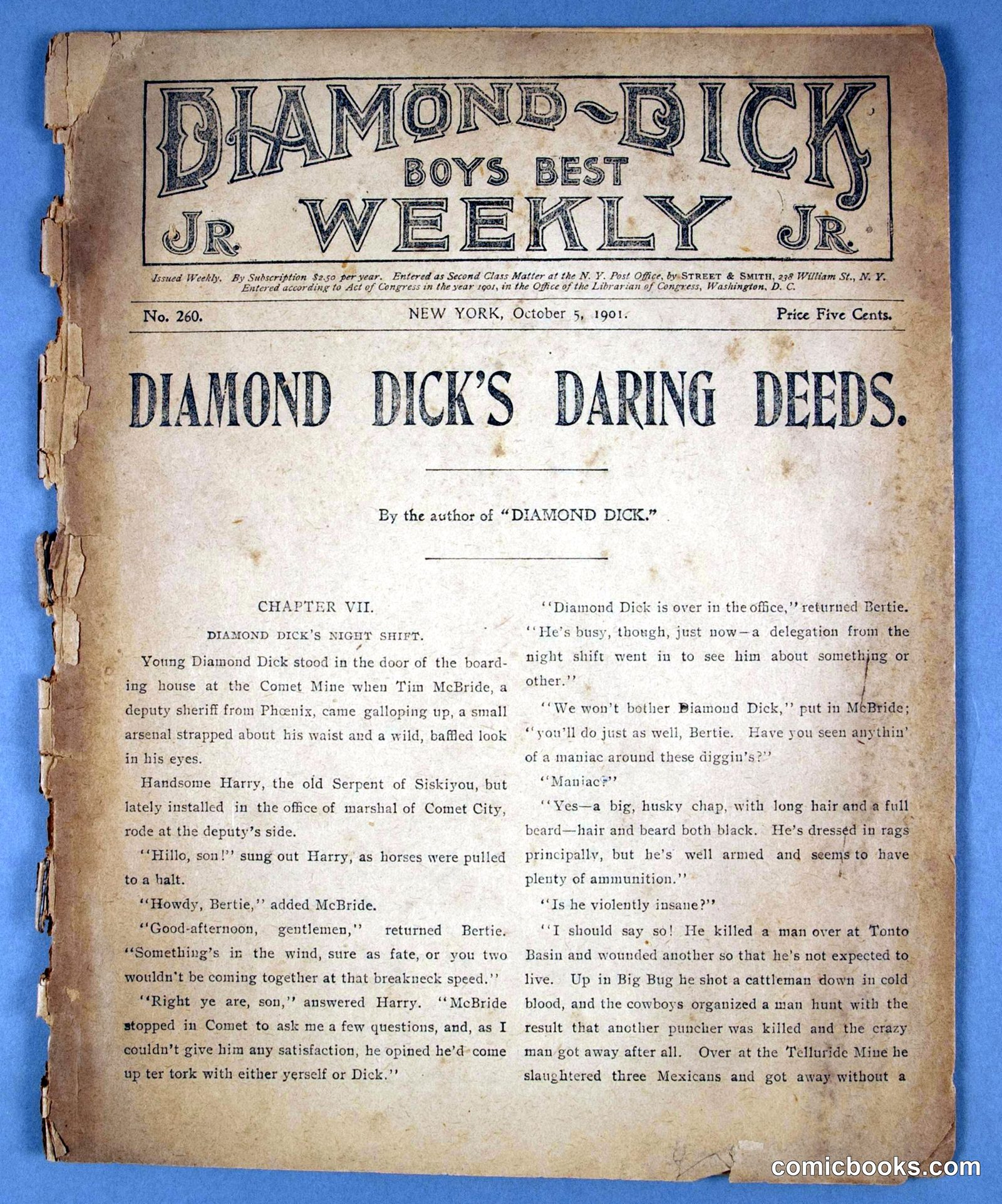 Diamond Dick's Daring Deeds by Lawson, W.B.