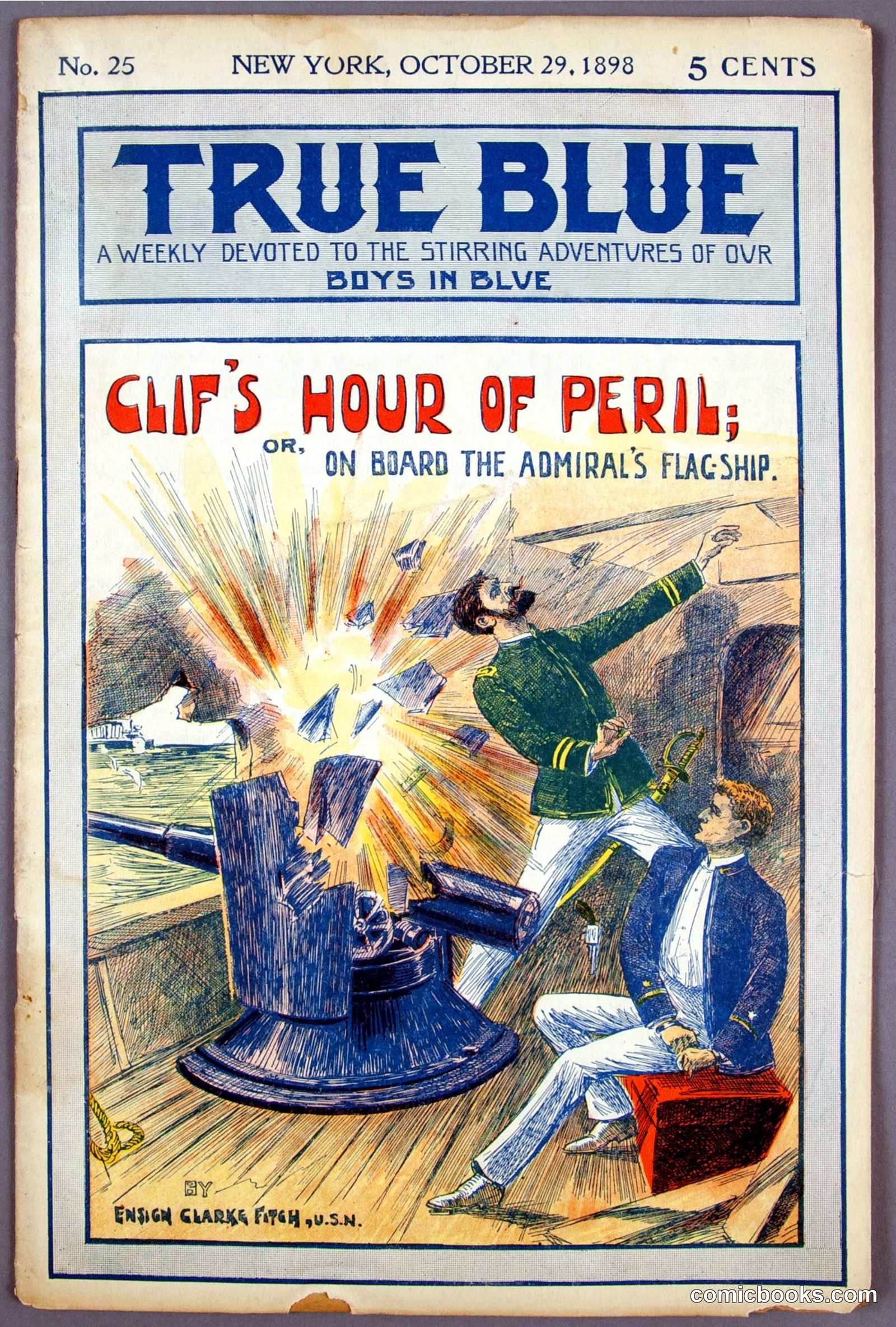 Clif's Hour of Peril; or, On Board the Admiral's Flagship by Sinclair, Upton, 1878-1968