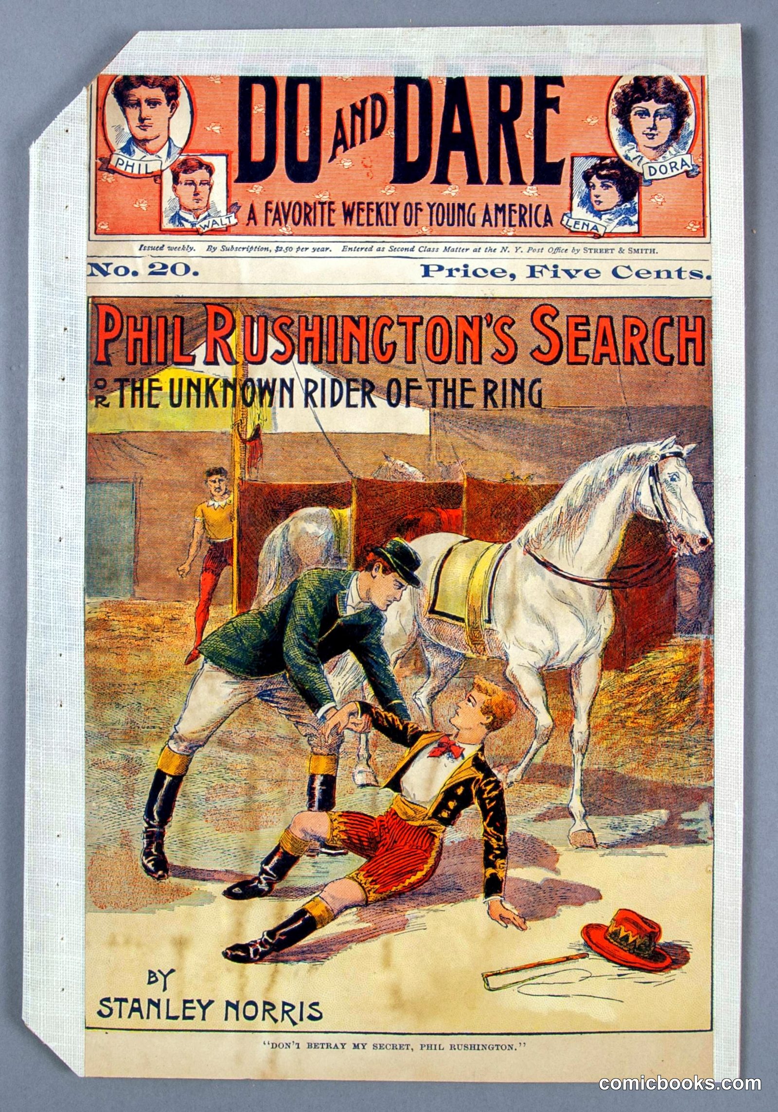 Phil Rushington's Search, or, The Unknown Rider of the Ring by Norris, Stanley