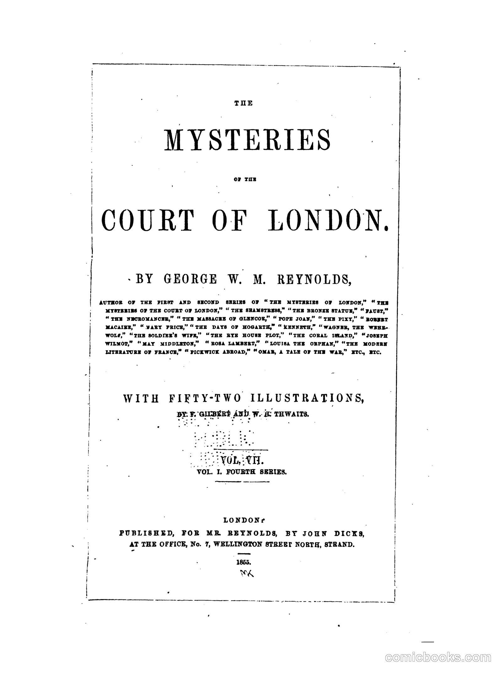 The Mysteries of the Court of London by Reynolds, George W. M. (George William MacArthur), 1814-1879