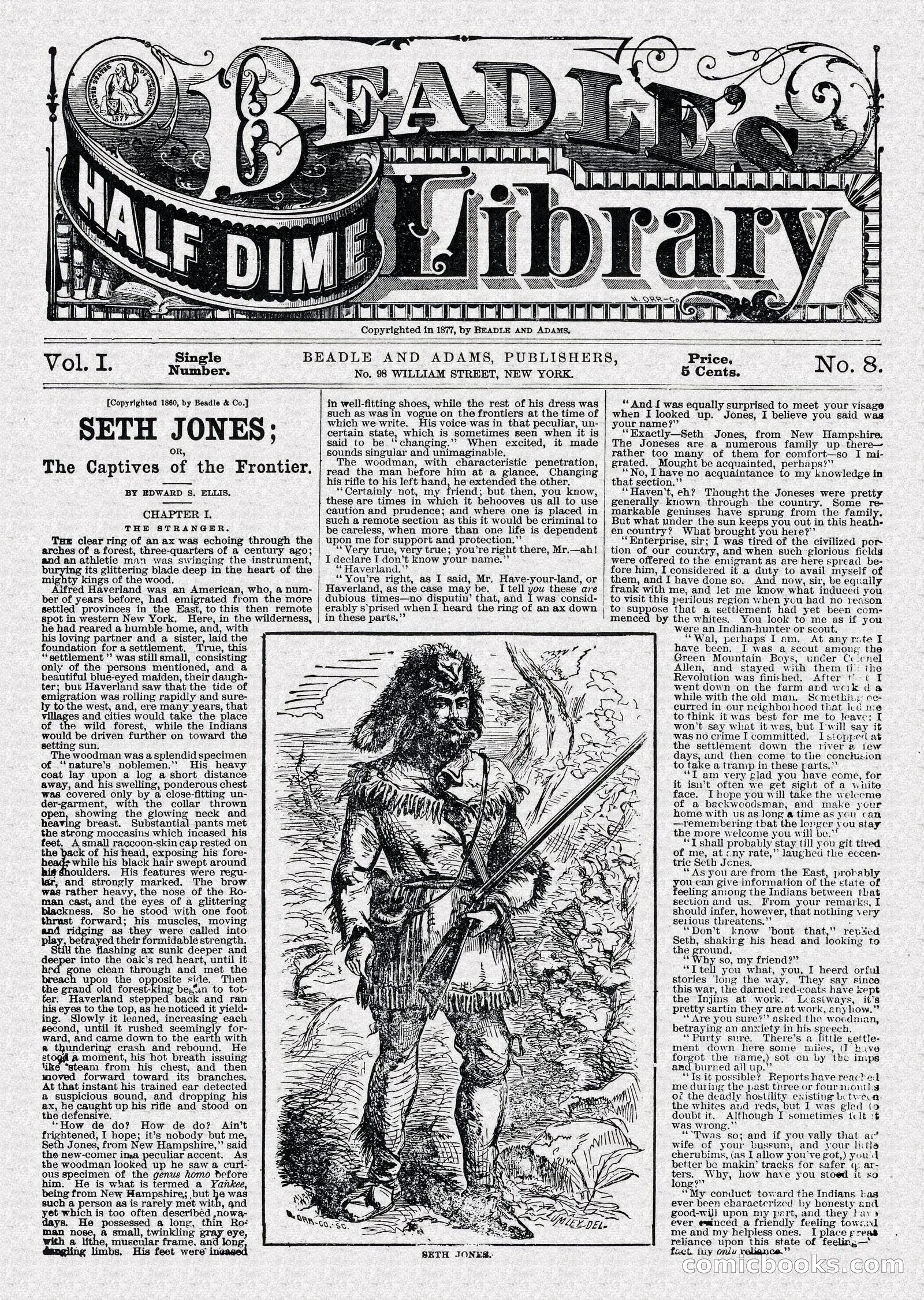 Beadle's Half Dime Library, Vol. 1, No. 8