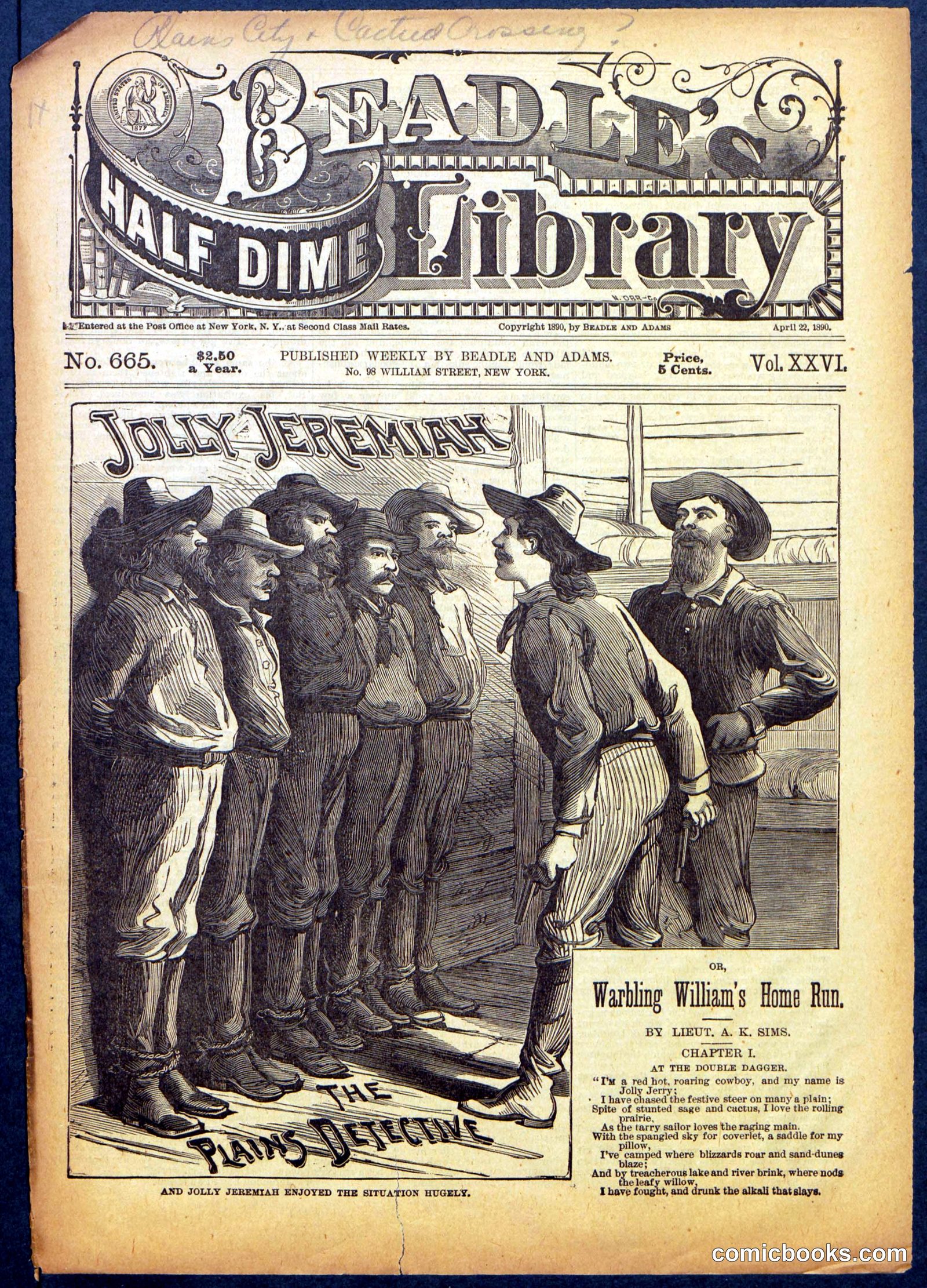 Beadle's Half Dime Library No. 665