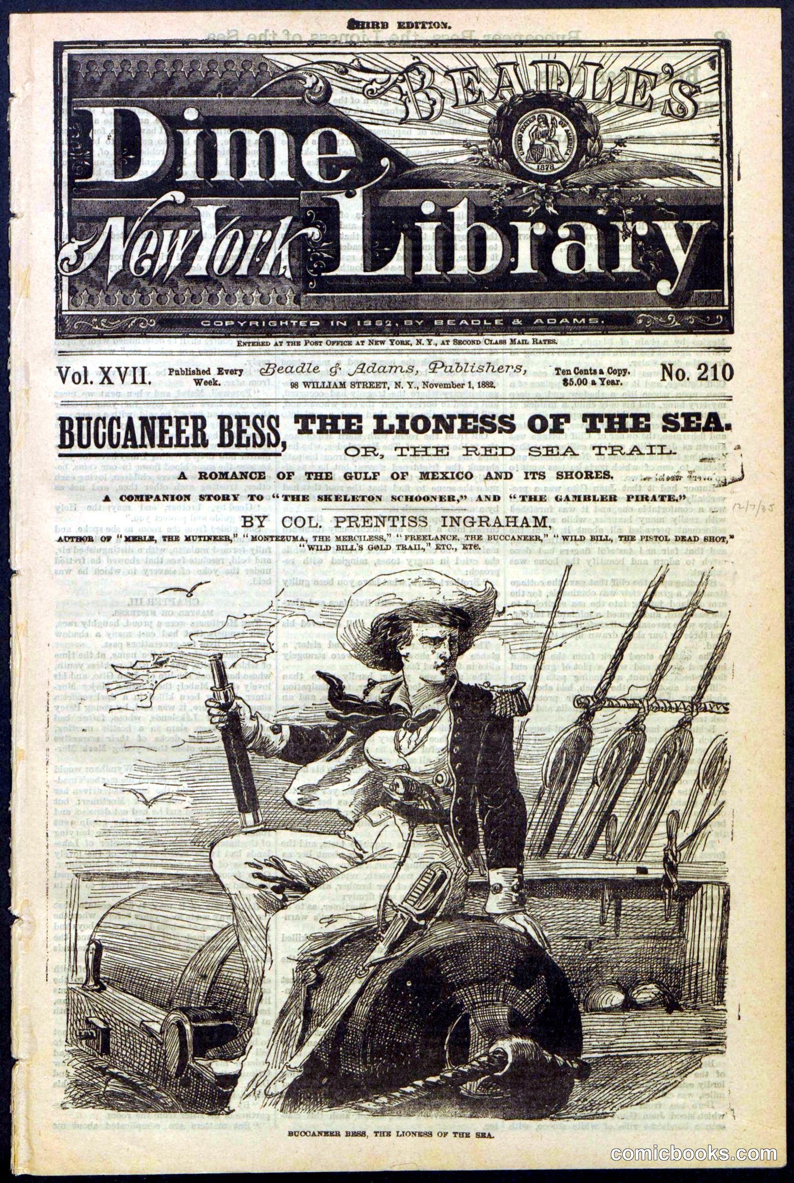Beadle's New York Dime Library No. 210