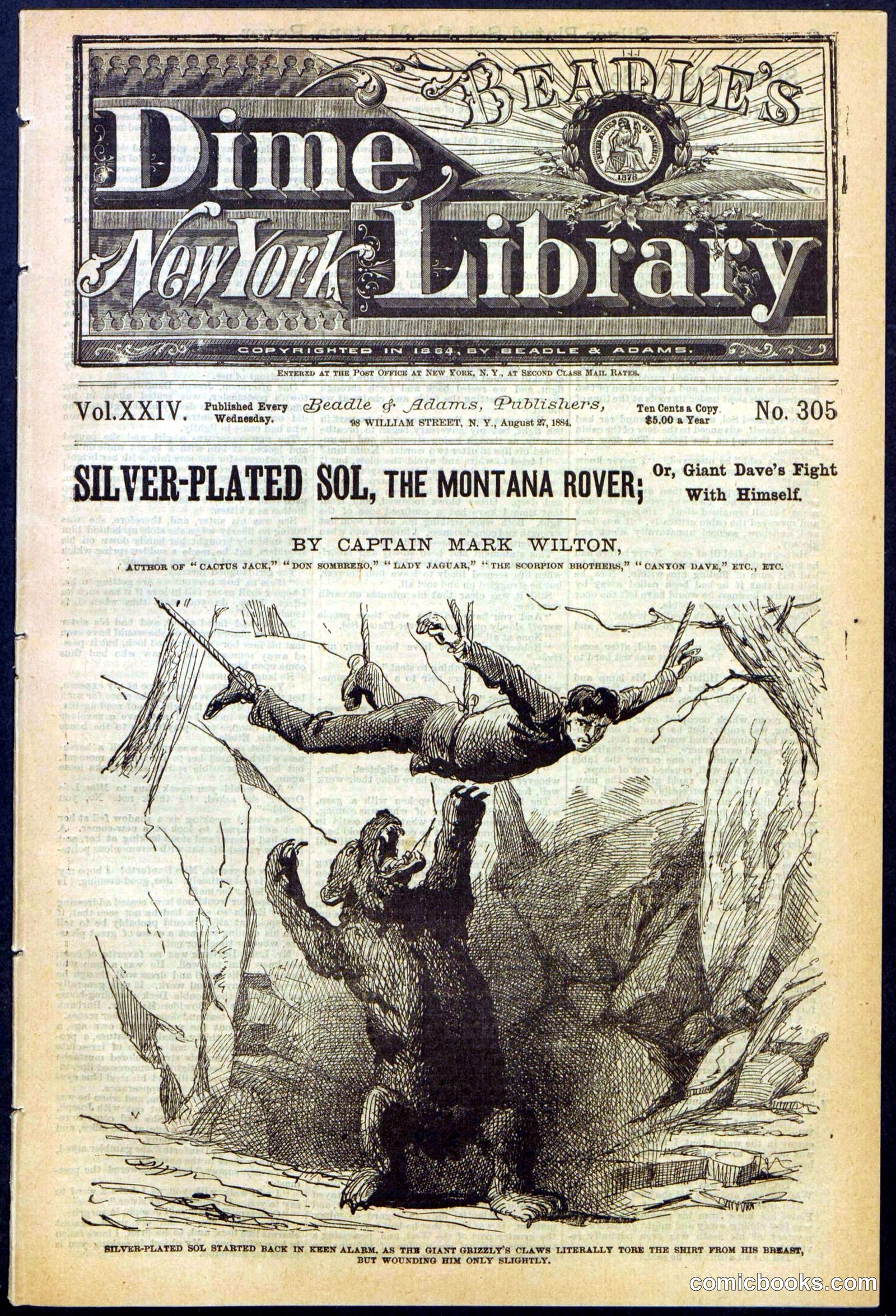 Beadle's Dime Library No. 305