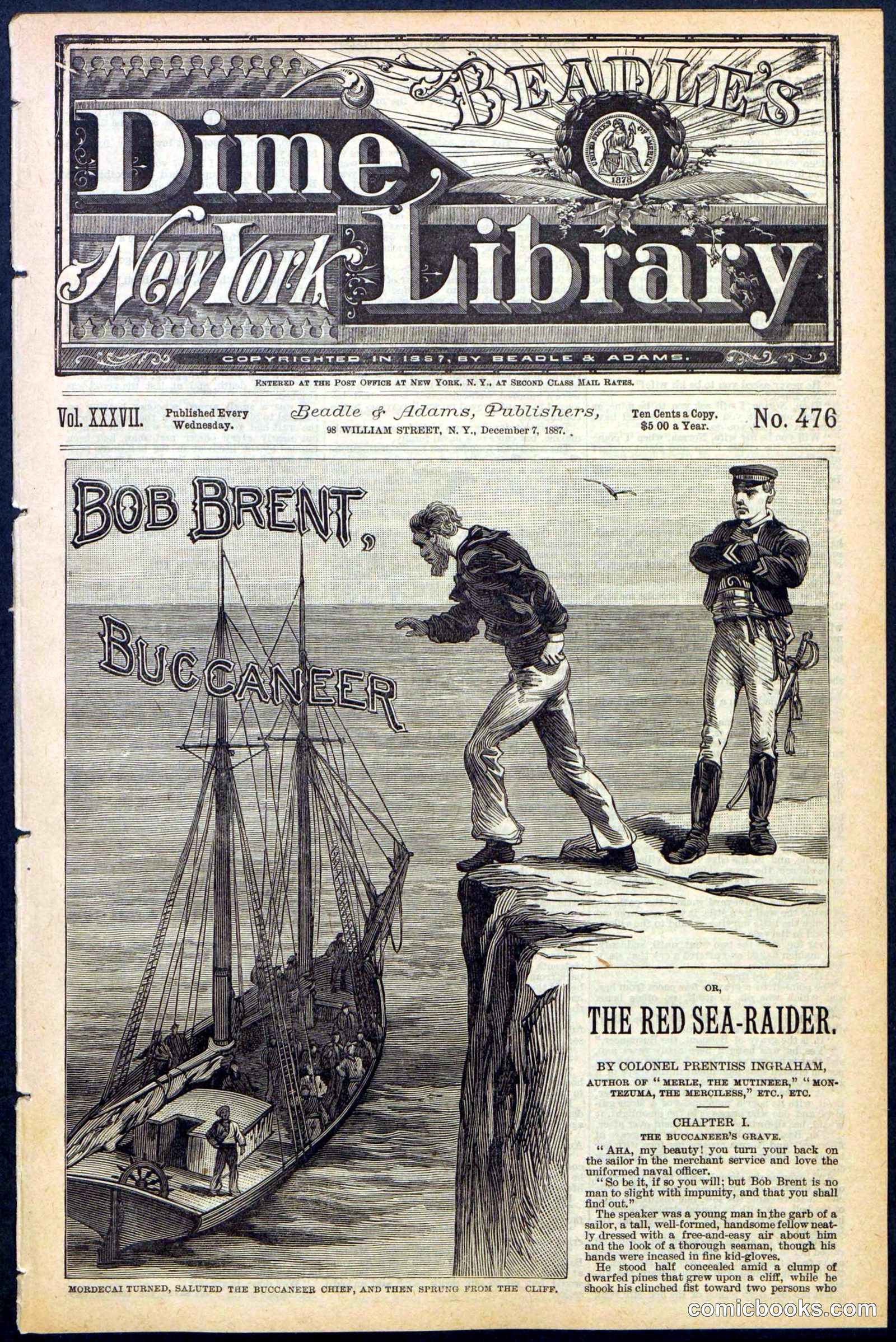 Beadle's New York Dime Library No. 476