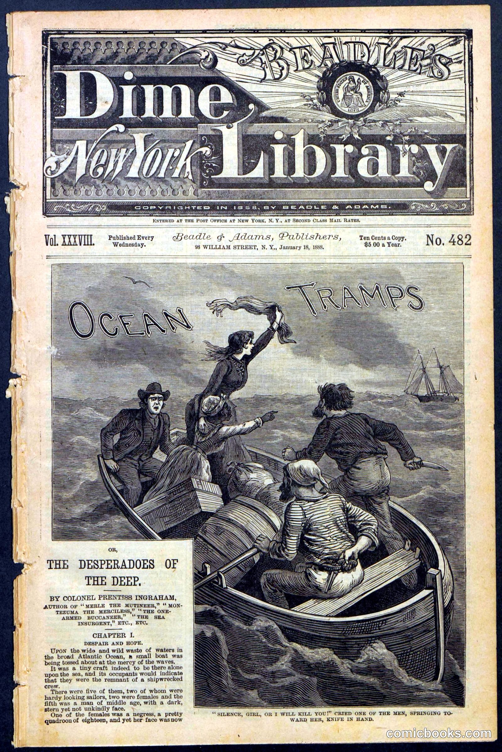 Beadle's New York Dime Library No. 482