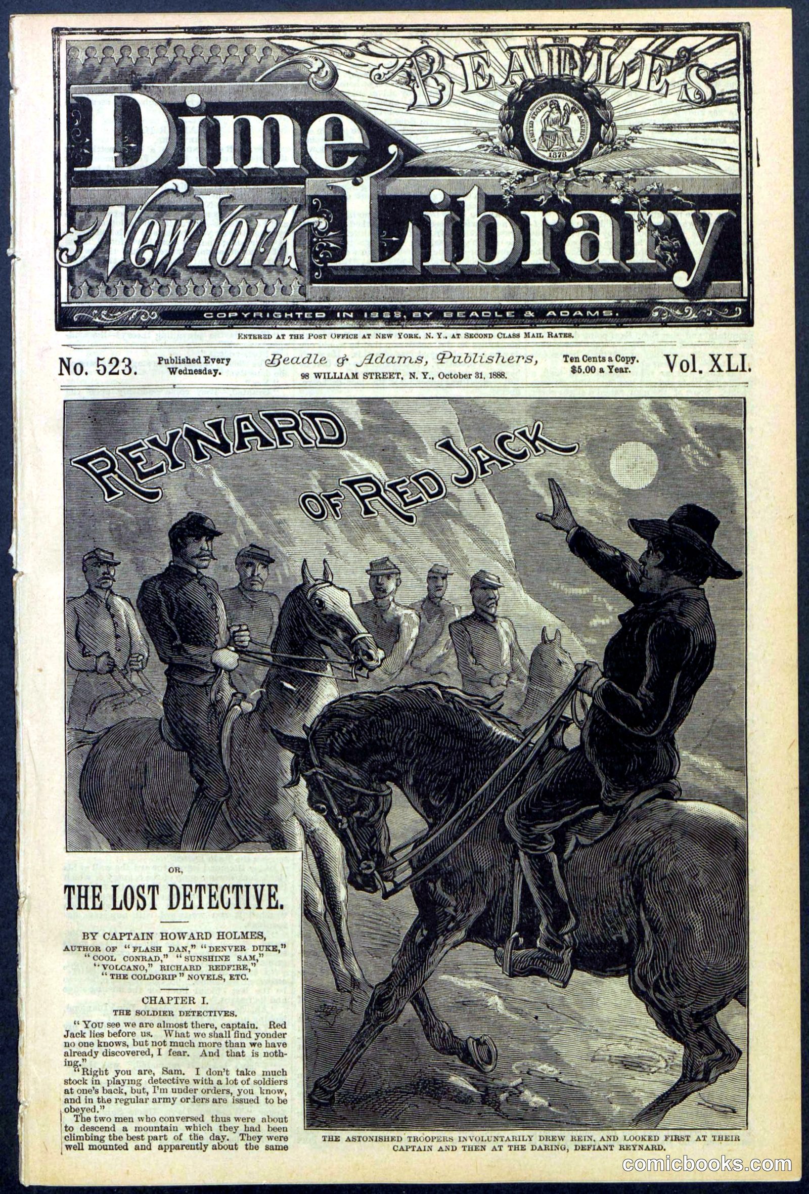 Beadle's New York Dime Library No. 523