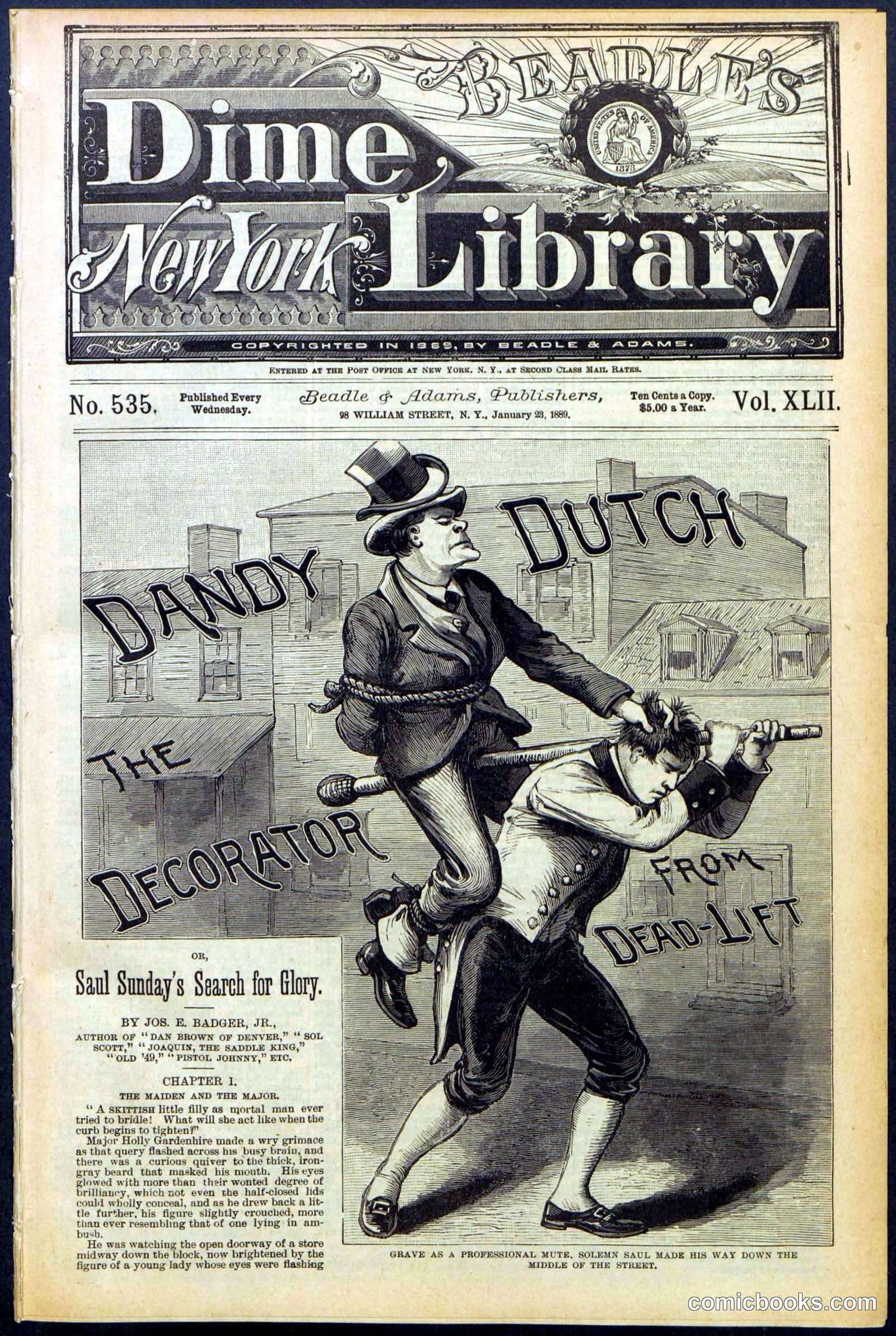 Beadle's New York Dime Library, No. 535