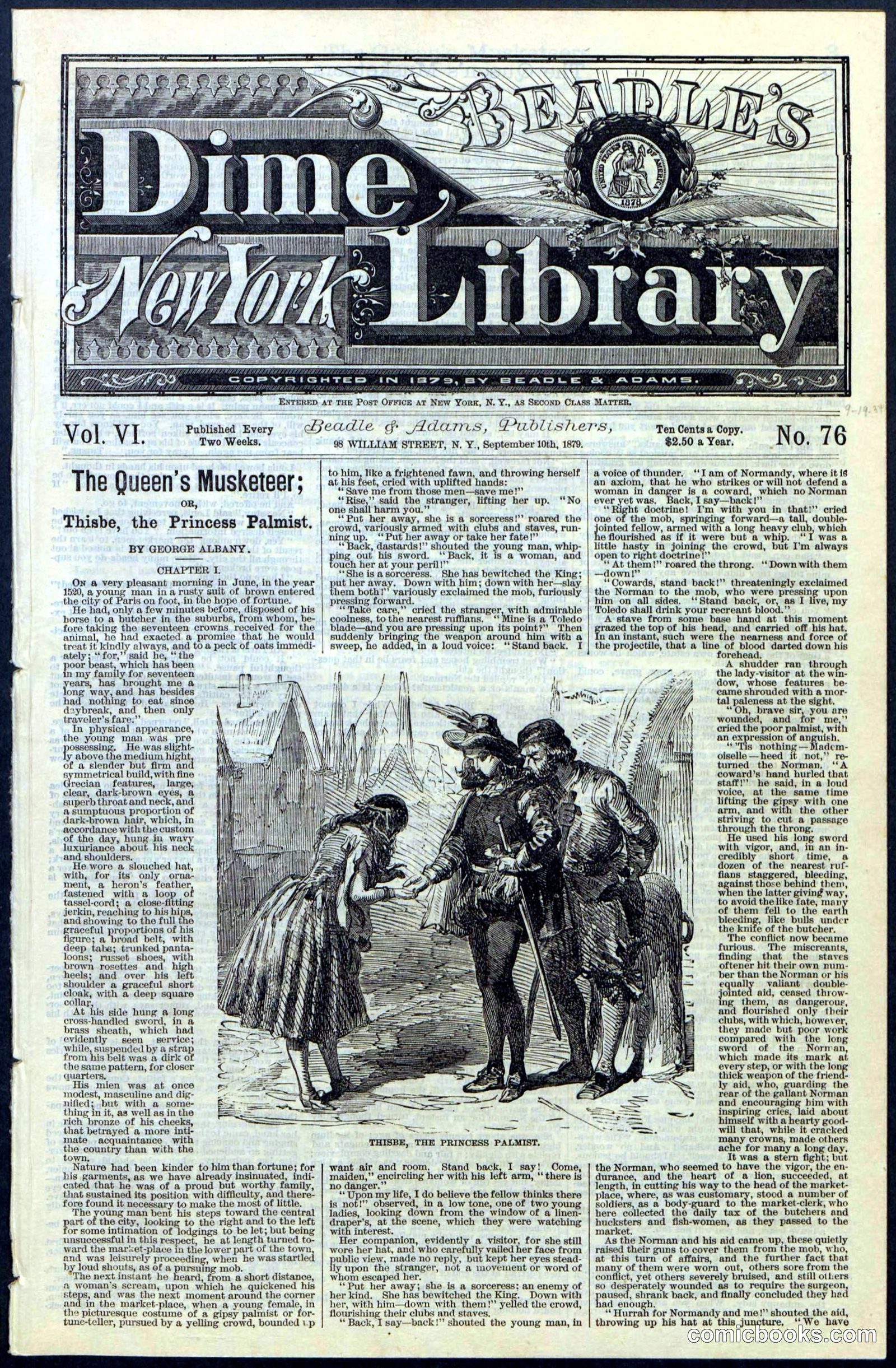 Beadle's New York Dime Library, No. 76