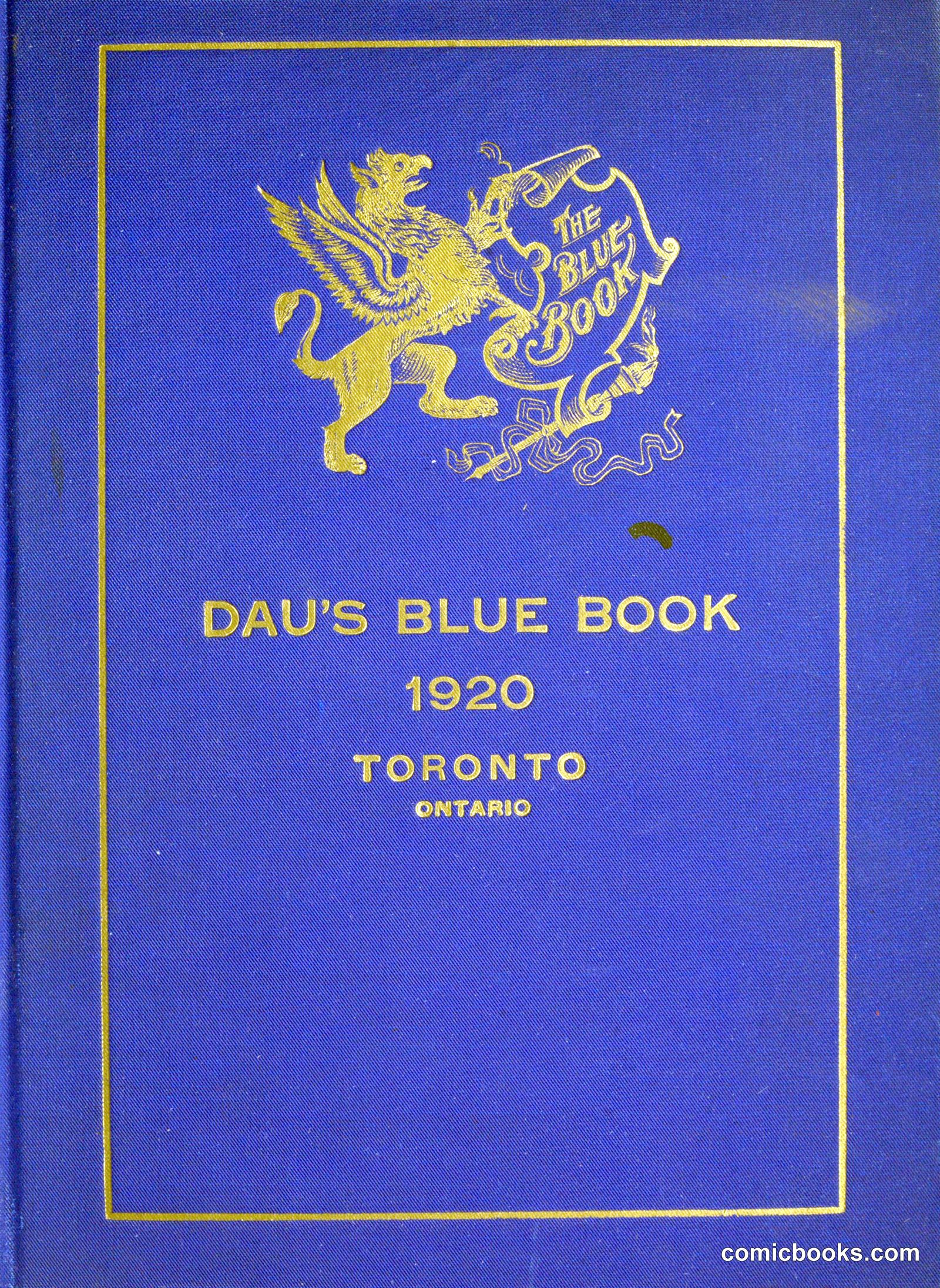 Dau's Blue Book, 1920