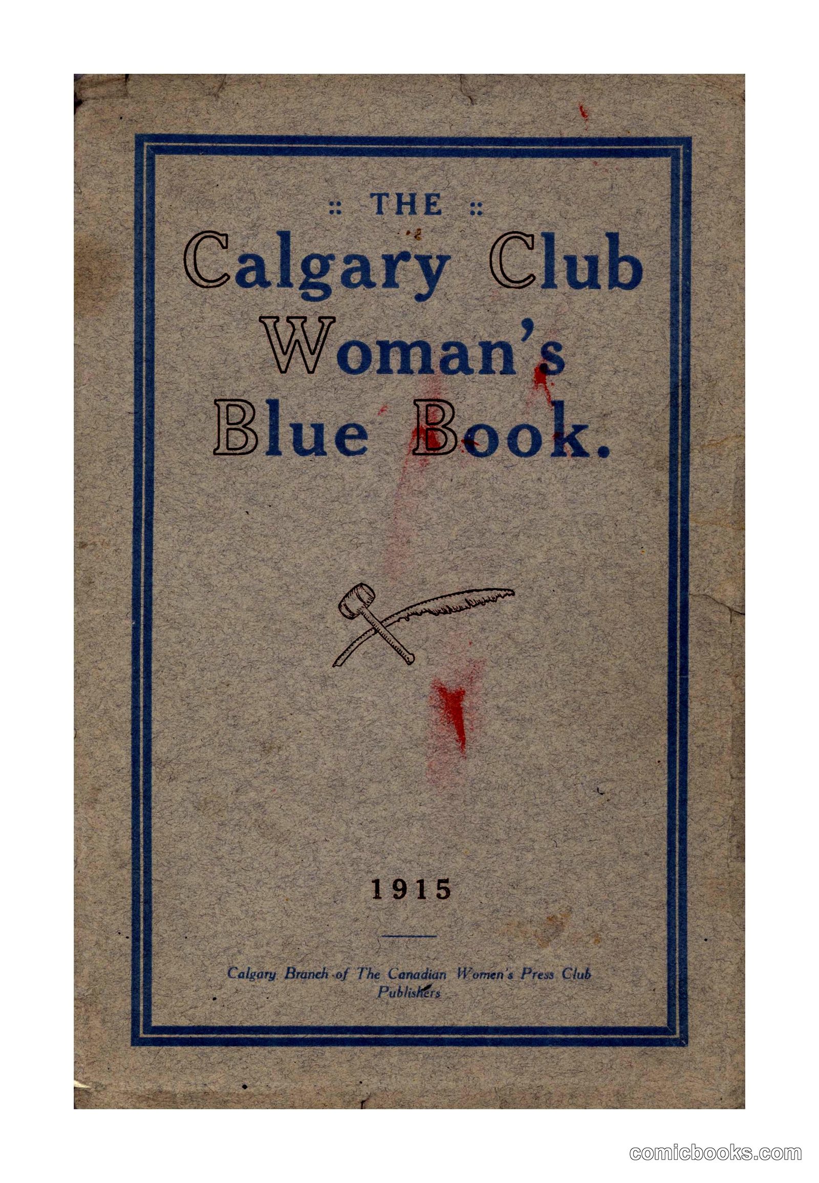 The Calgary Club Woman's Blue Book