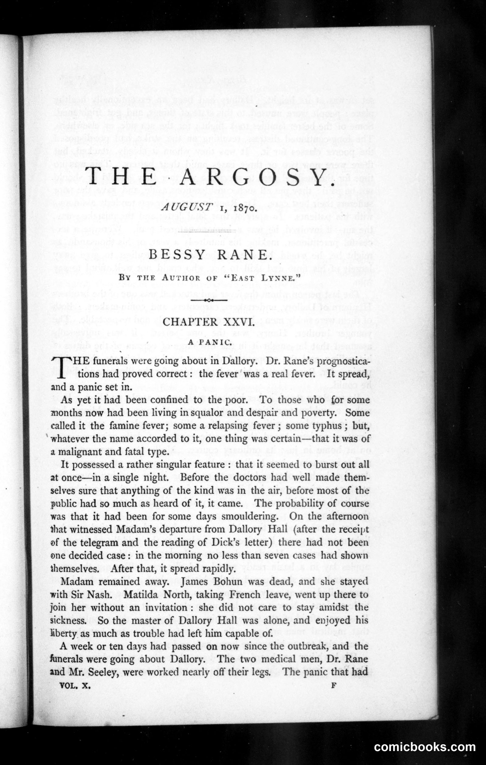 The Argosy, Vol. X