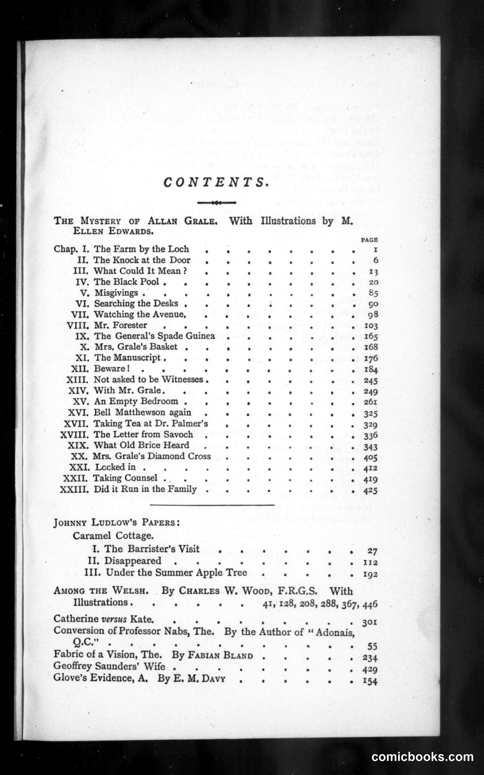 The Argosy, Vol. 39 (1885): Table of Contents
