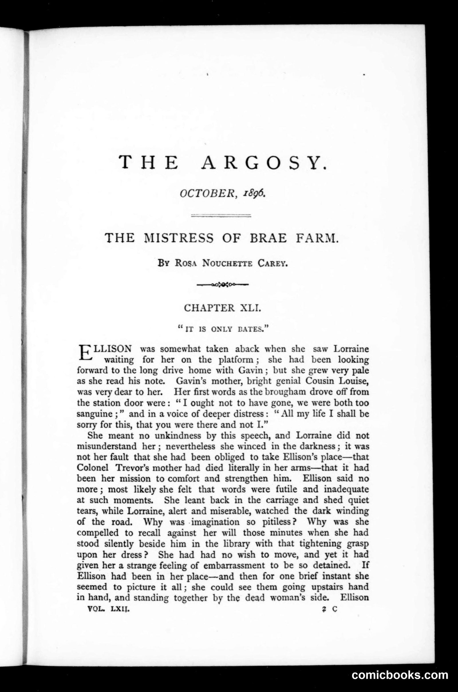 The Argosy, Vol. 62