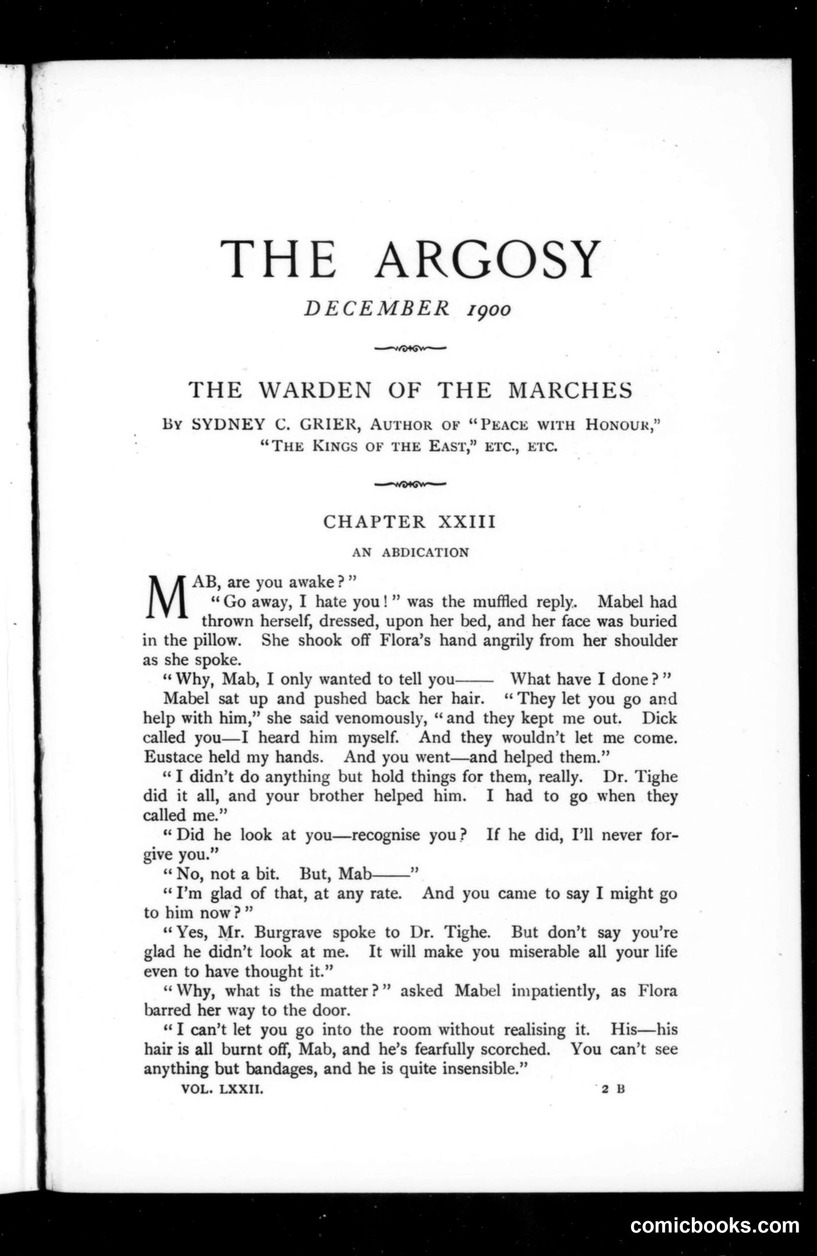 The Argosy, Vol. 72
