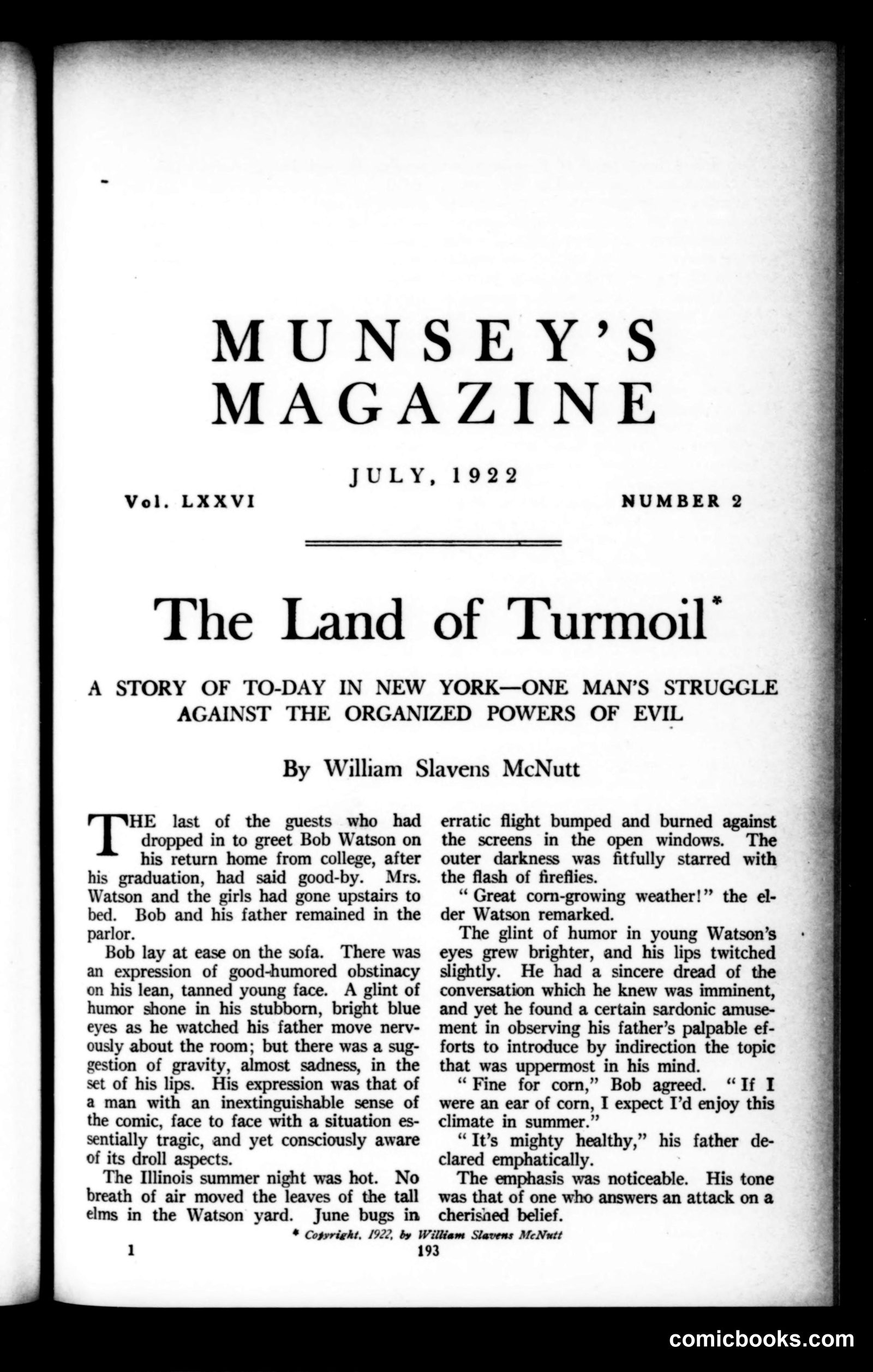 Munsey's Magazine, July 1922