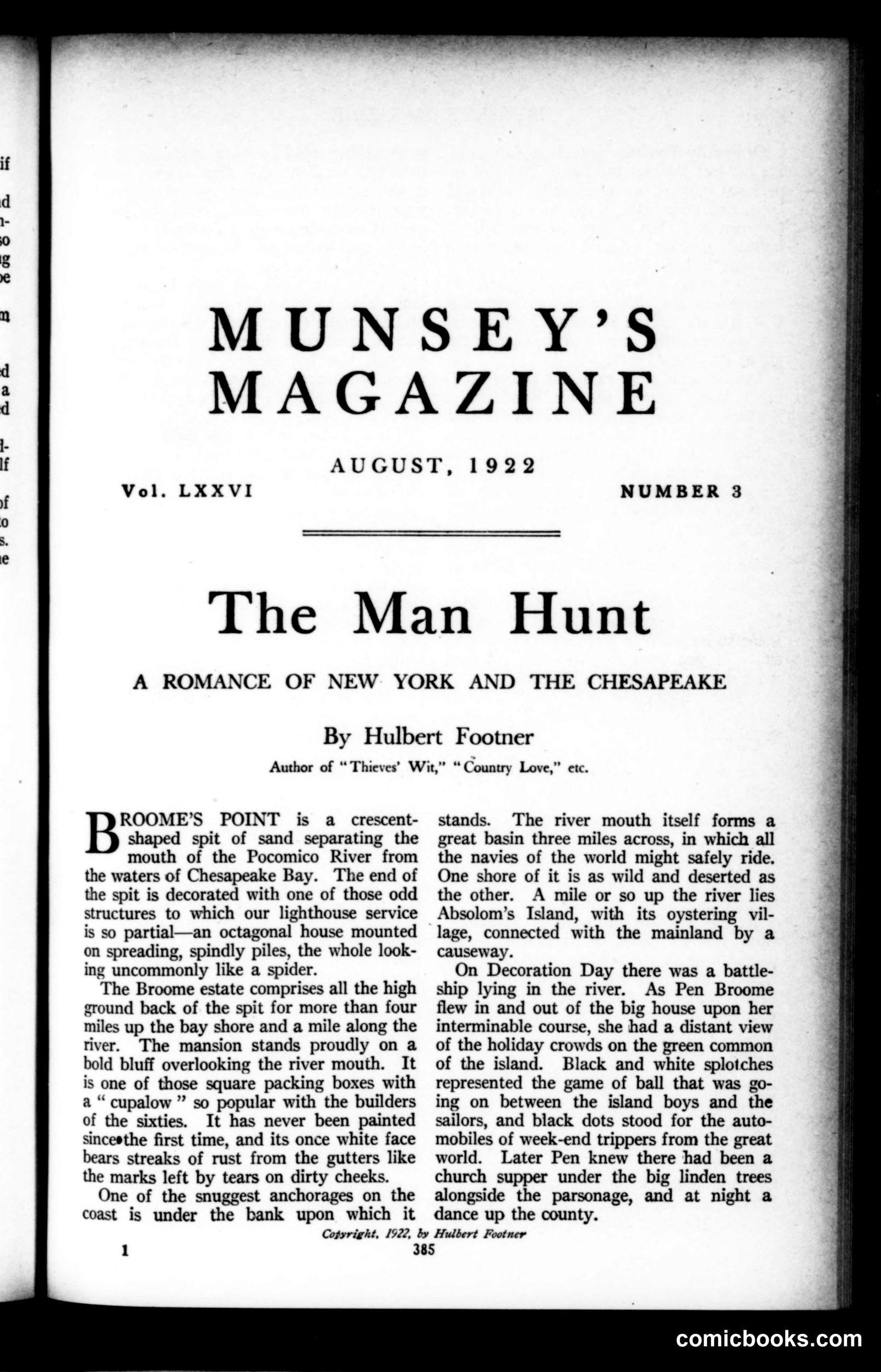 Munsey's Magazine, August 1922