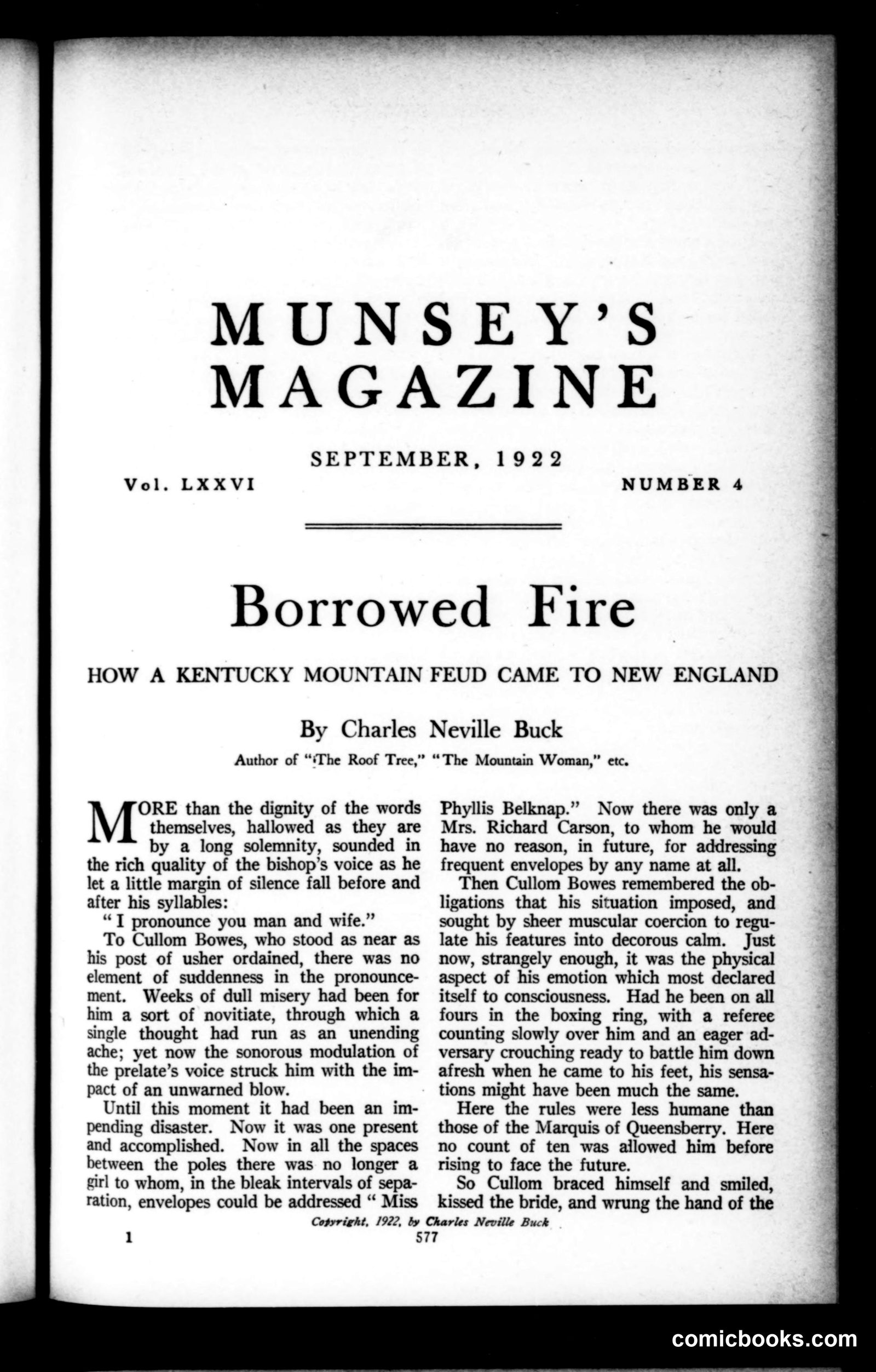 Munsey's Magazine, September 1922