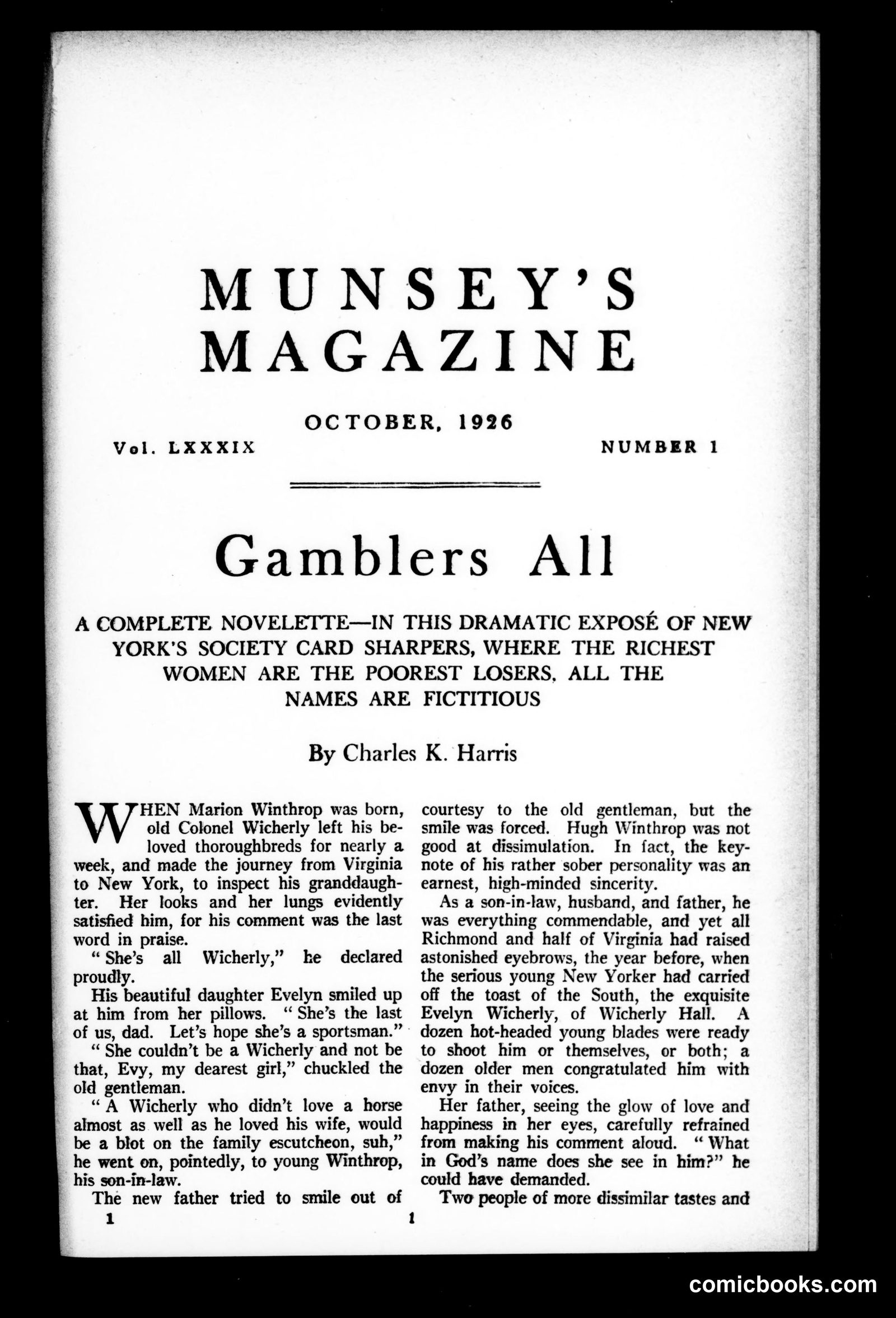 Munsey's Magazine, October 1926