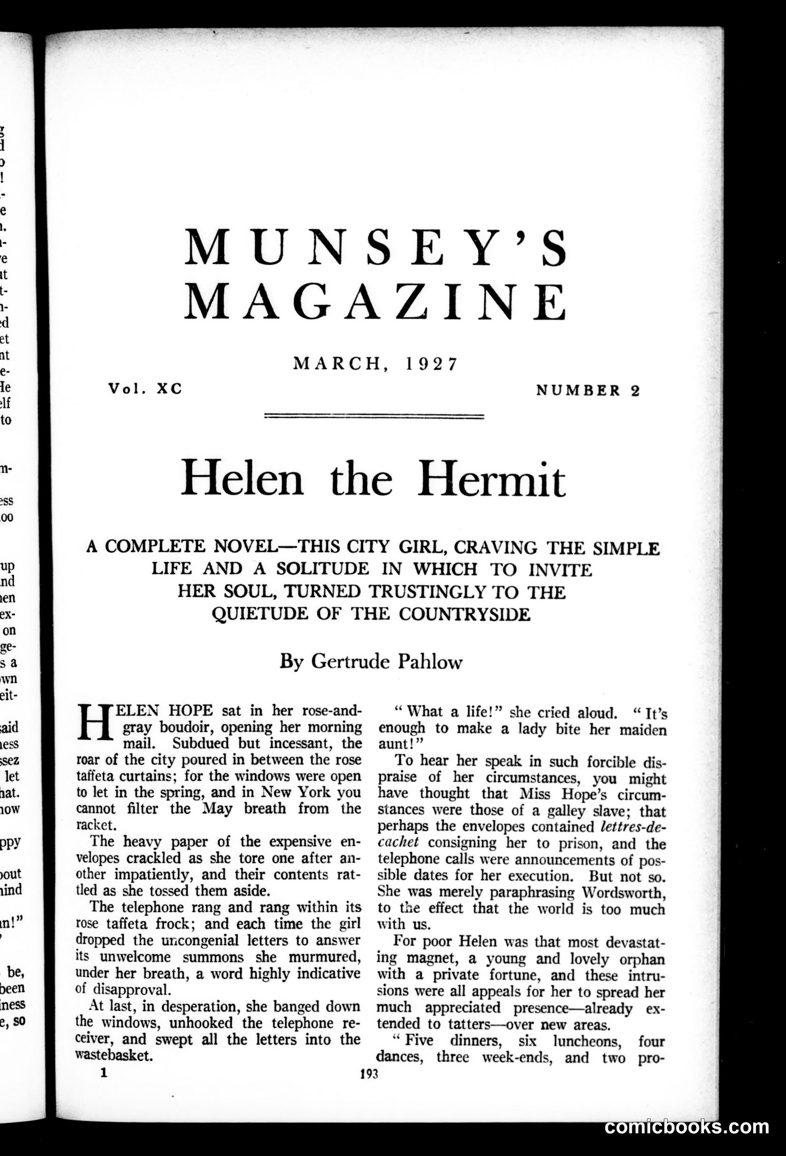 Munsey's Magazine, March 1927