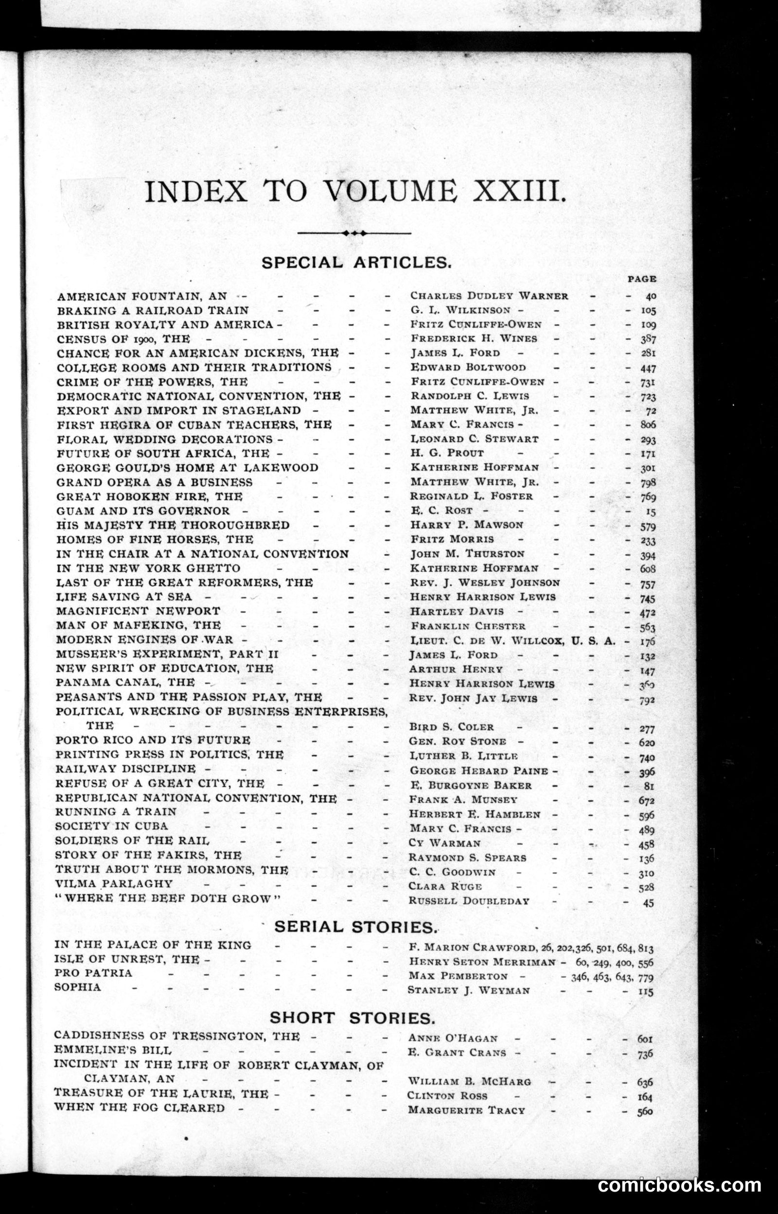 Munsey's Magazine, Volume XXIII (1900)