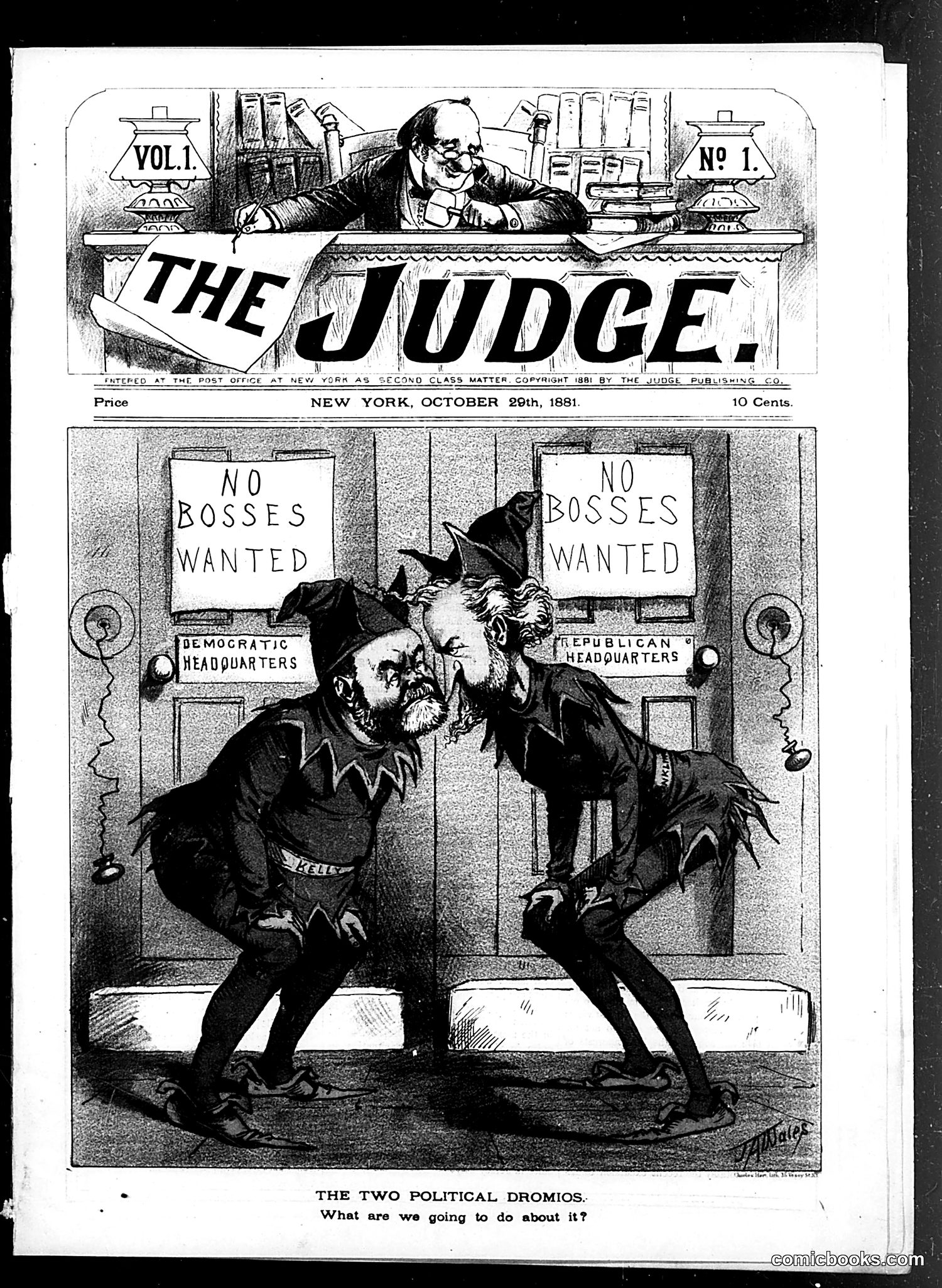 Judge — October 29, 1881 — page 1: Judge, 1881-10-29