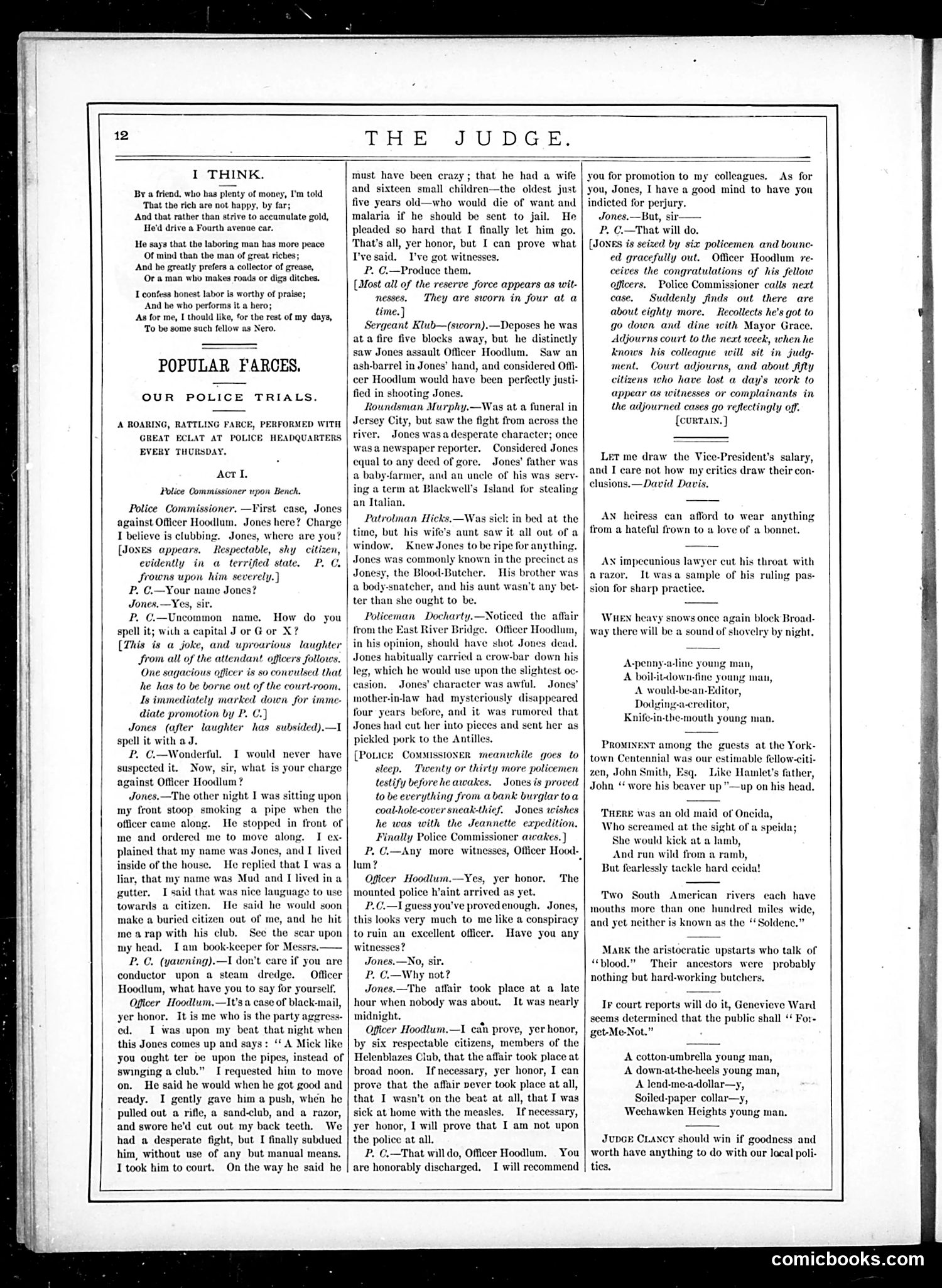 Judge — October 29, 1881 — page 12: Judge, 1881-10-29