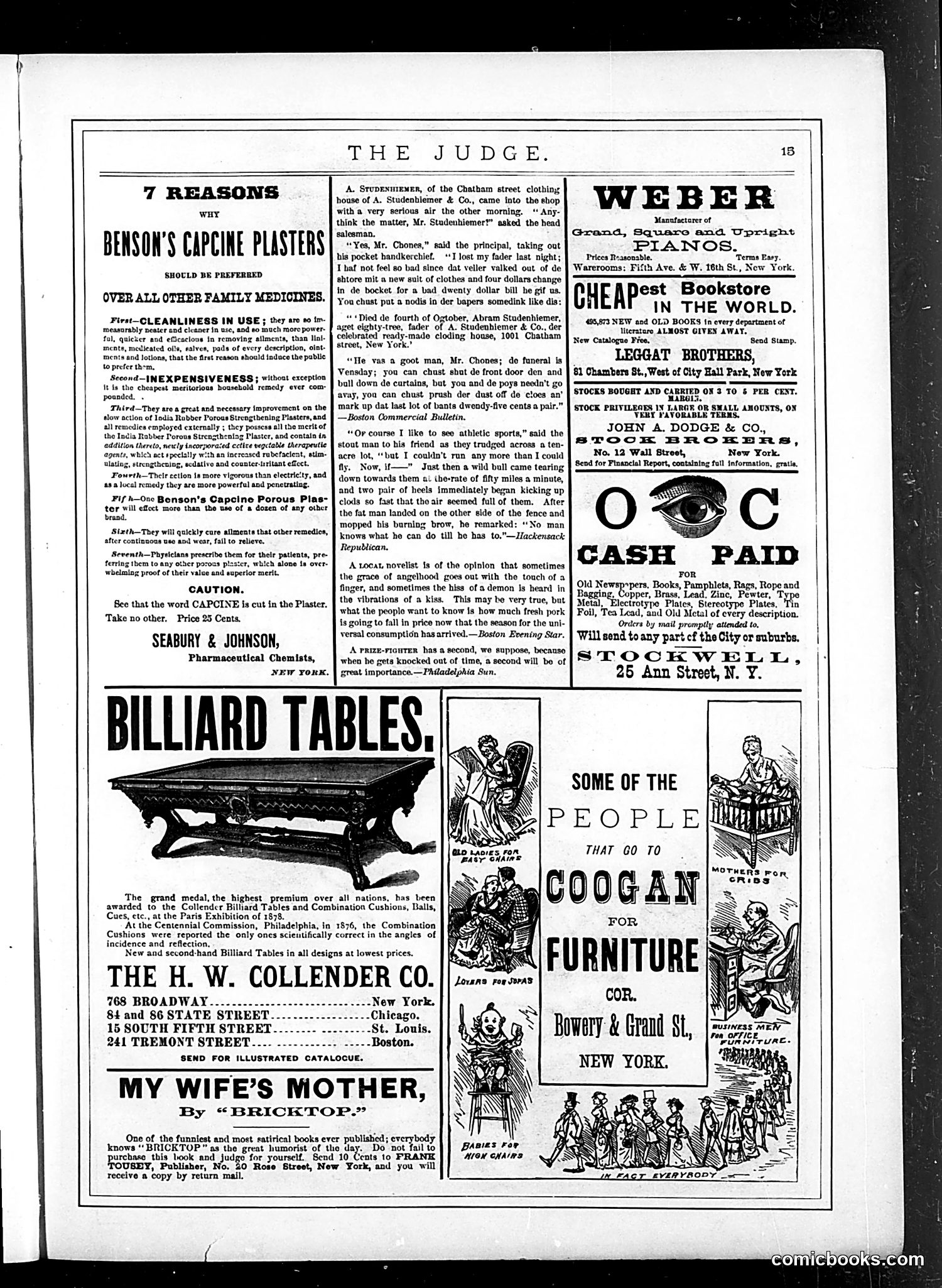 Judge — October 29, 1881 — page 15: Judge, 1881-10-29