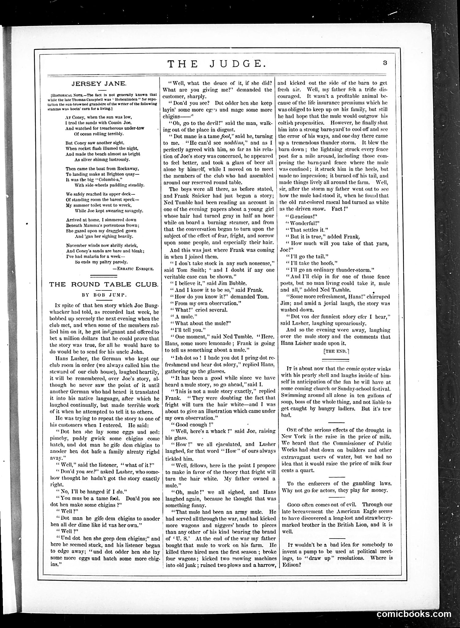 Judge — November 5, 1881 — page 3: Judge, 1881-11-05