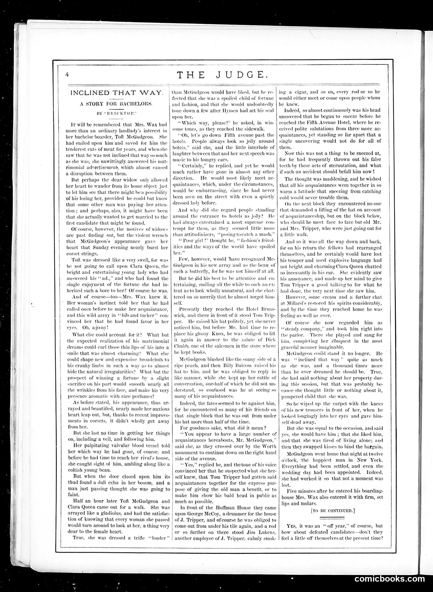 Judge — November 19, 1881 — page 4: Judge, 1881-11-19