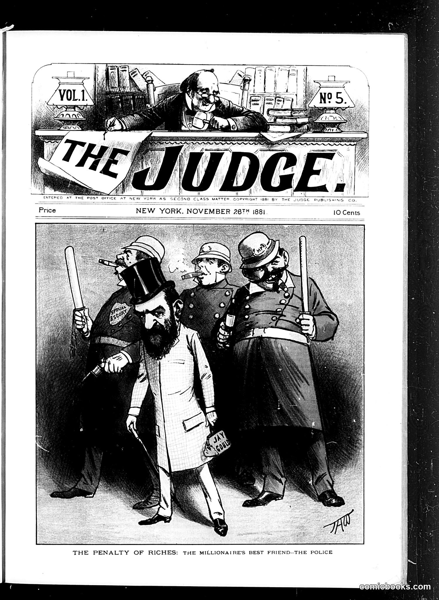 Judge — November 26, 1881 — page 1: Judge, 1881-11-26