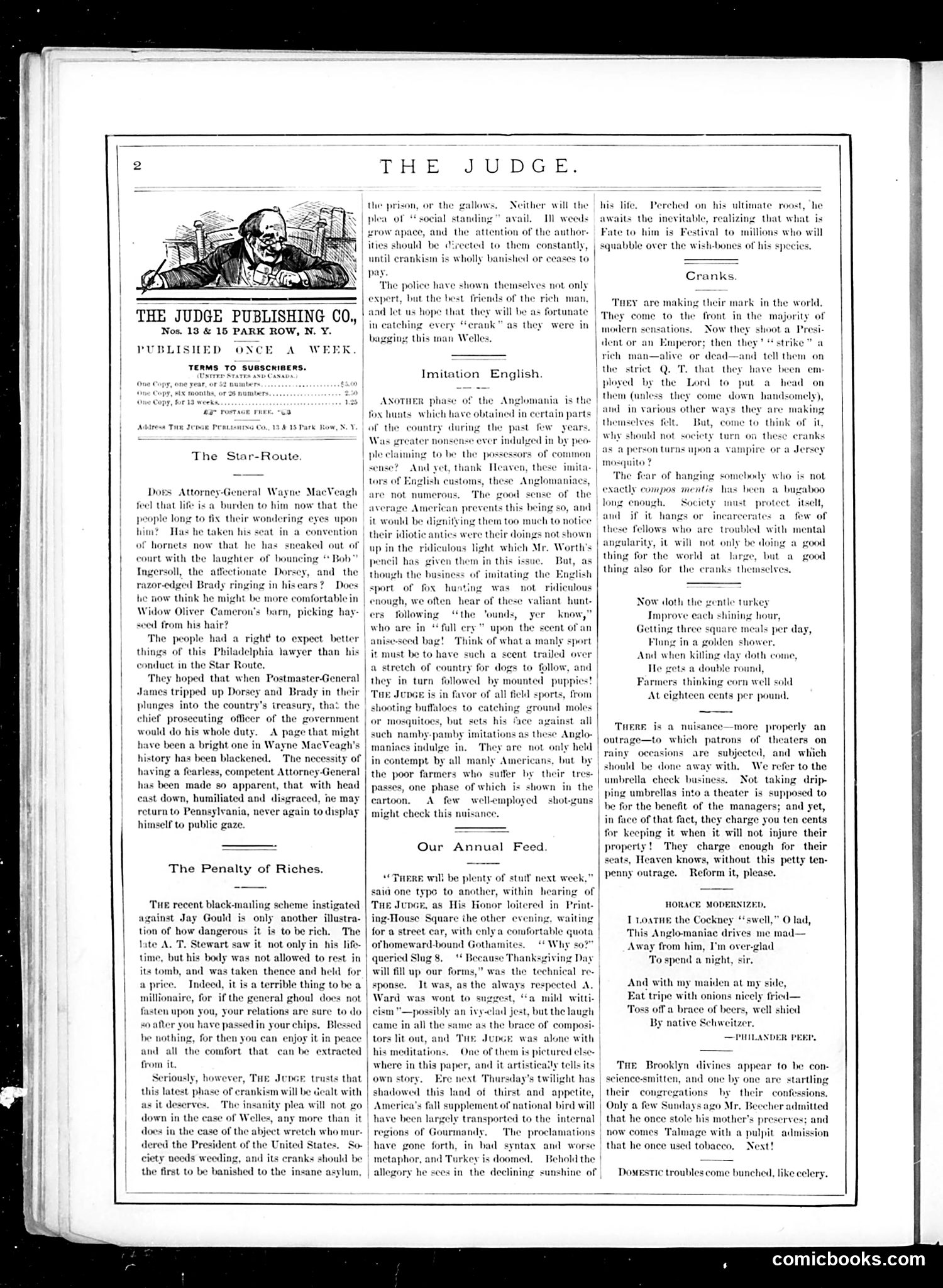 Judge — November 26, 1881 — page 2: Judge, 1881-11-26