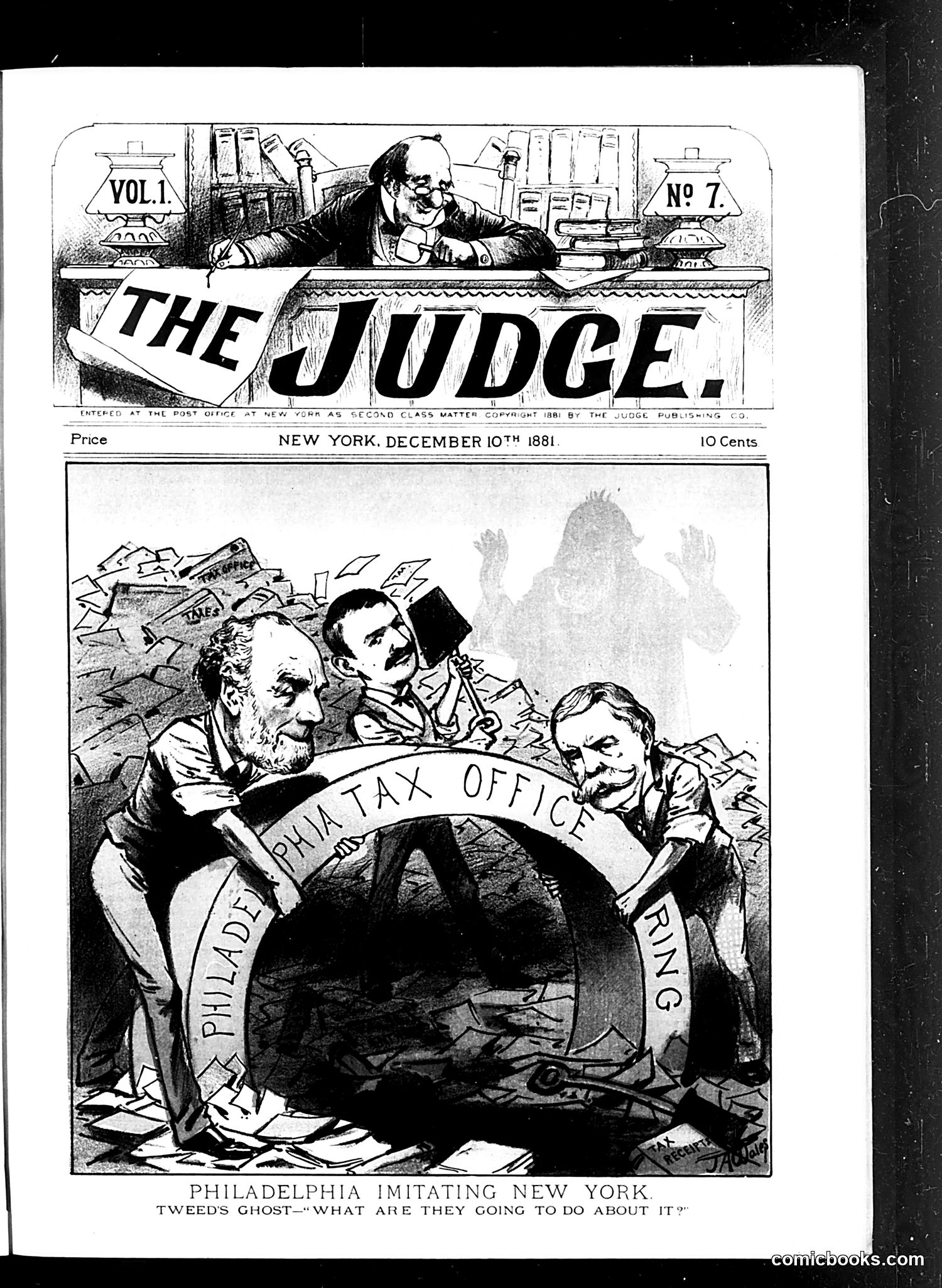 Judge — December 10, 1881 — page 1: Judge, 1881-12-10