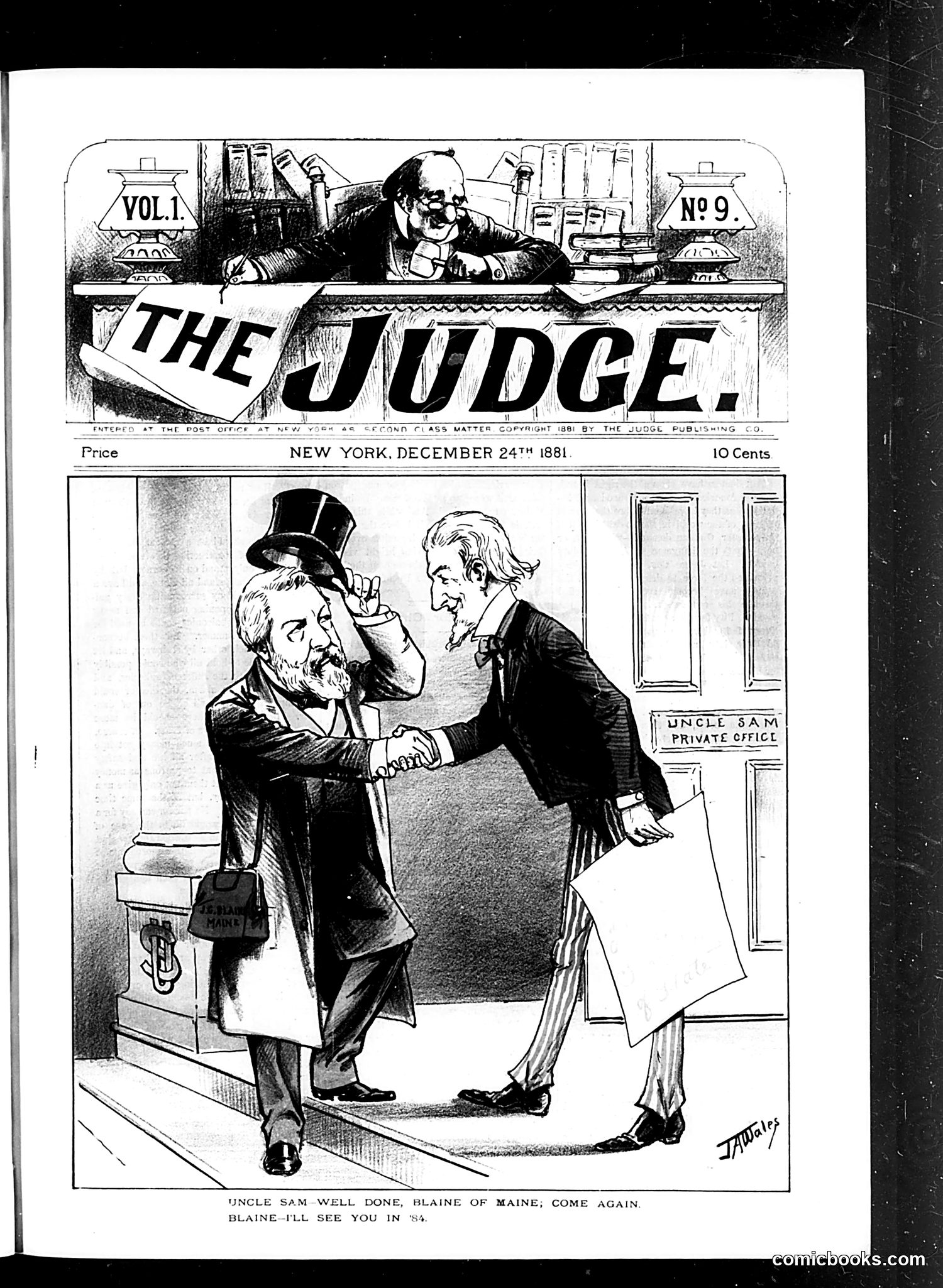 Judge — December 24, 1881 — page 1: Judge, 1881-12-24