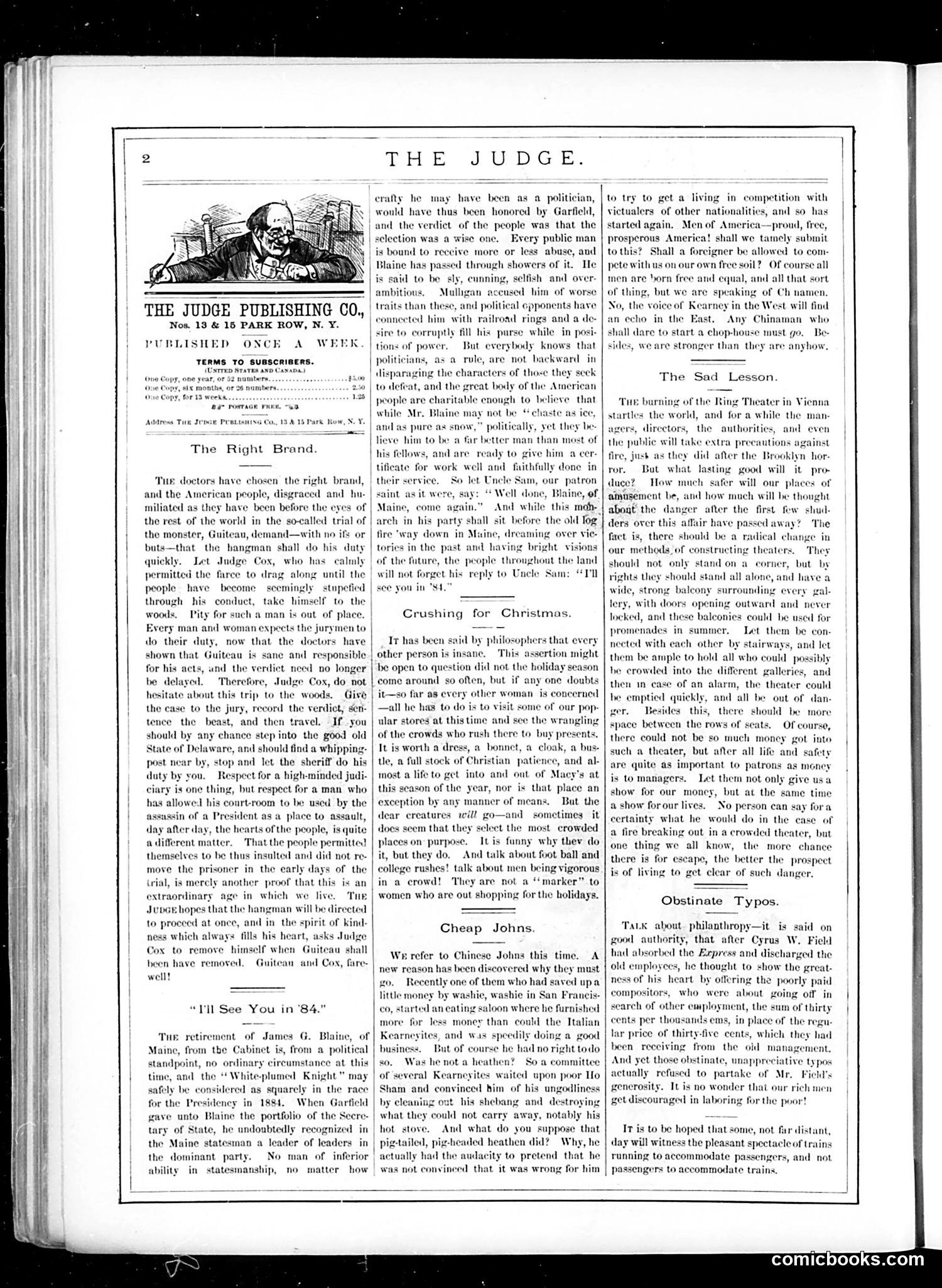 Judge — December 24, 1881 — page 2: Judge, 1881-12-24
