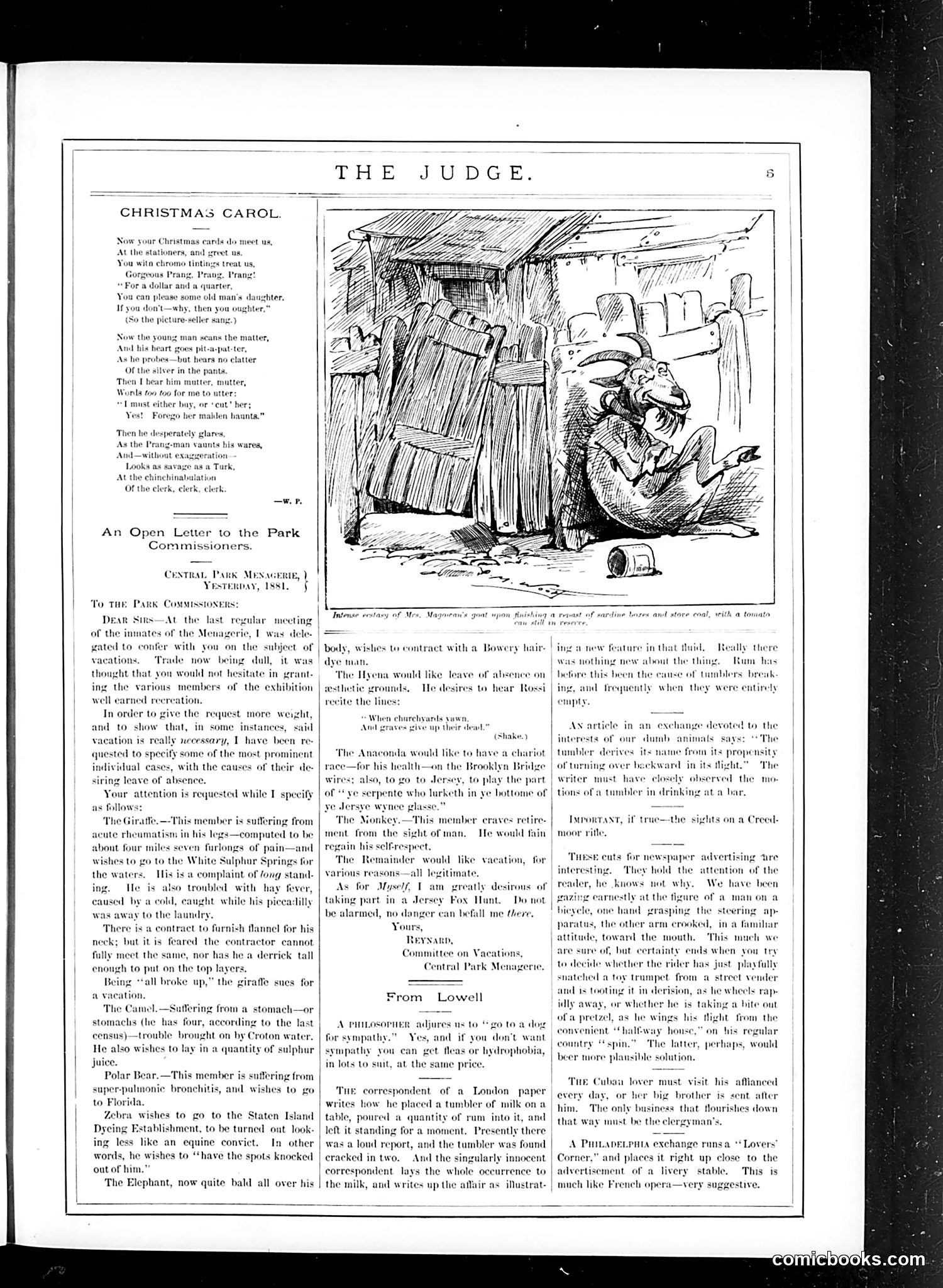 Judge — December 24, 1881 — page 5: Judge, 1881-12-24