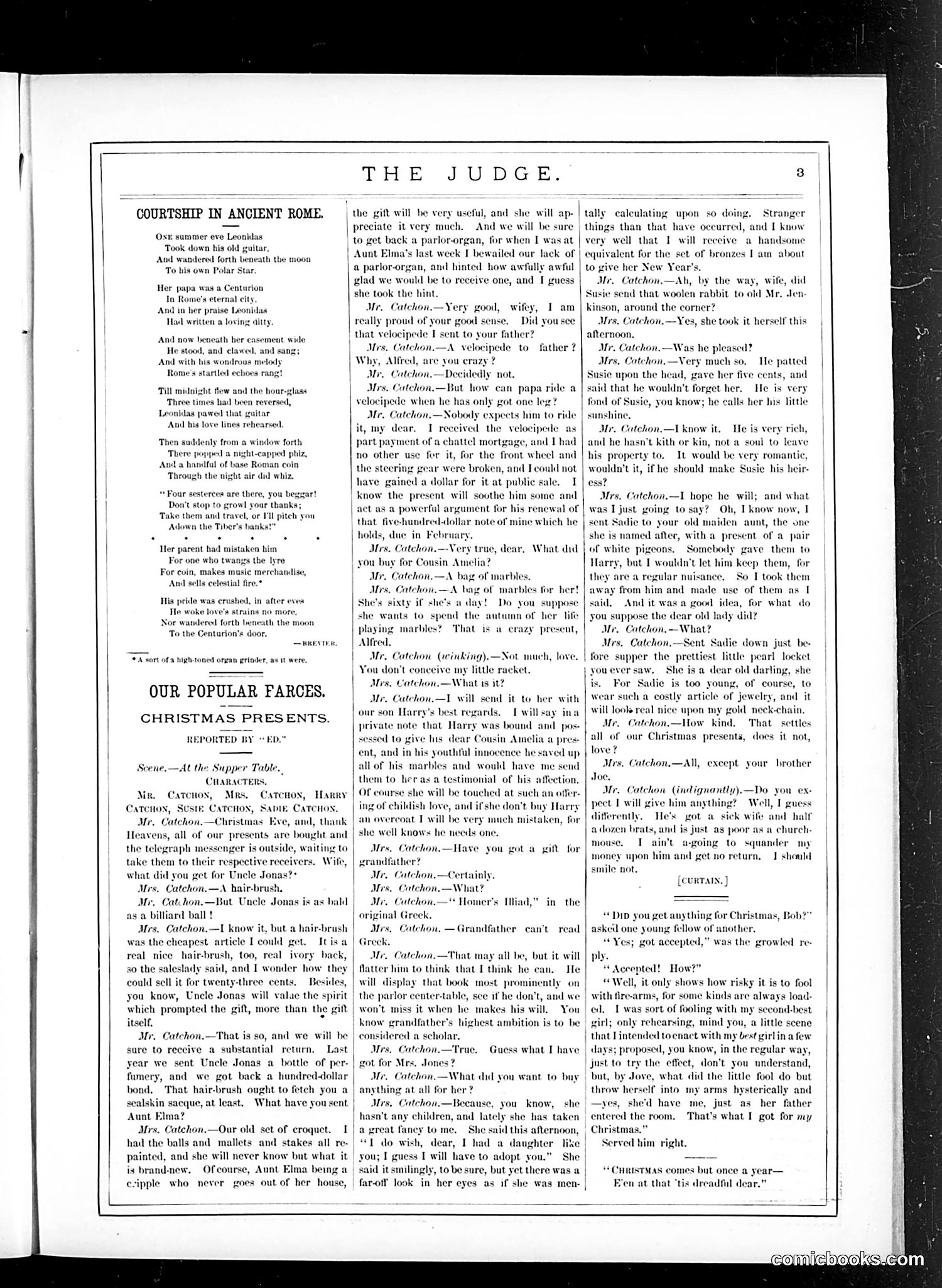 Judge — December 31, 1881 — page 3: Judge, 1881-12-31