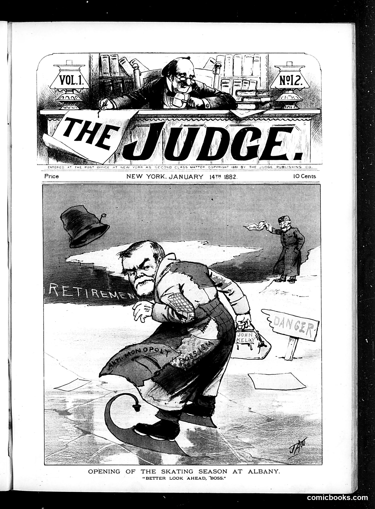 Judge — January 14, 1882 — page 1: Judge, 1882-01-14